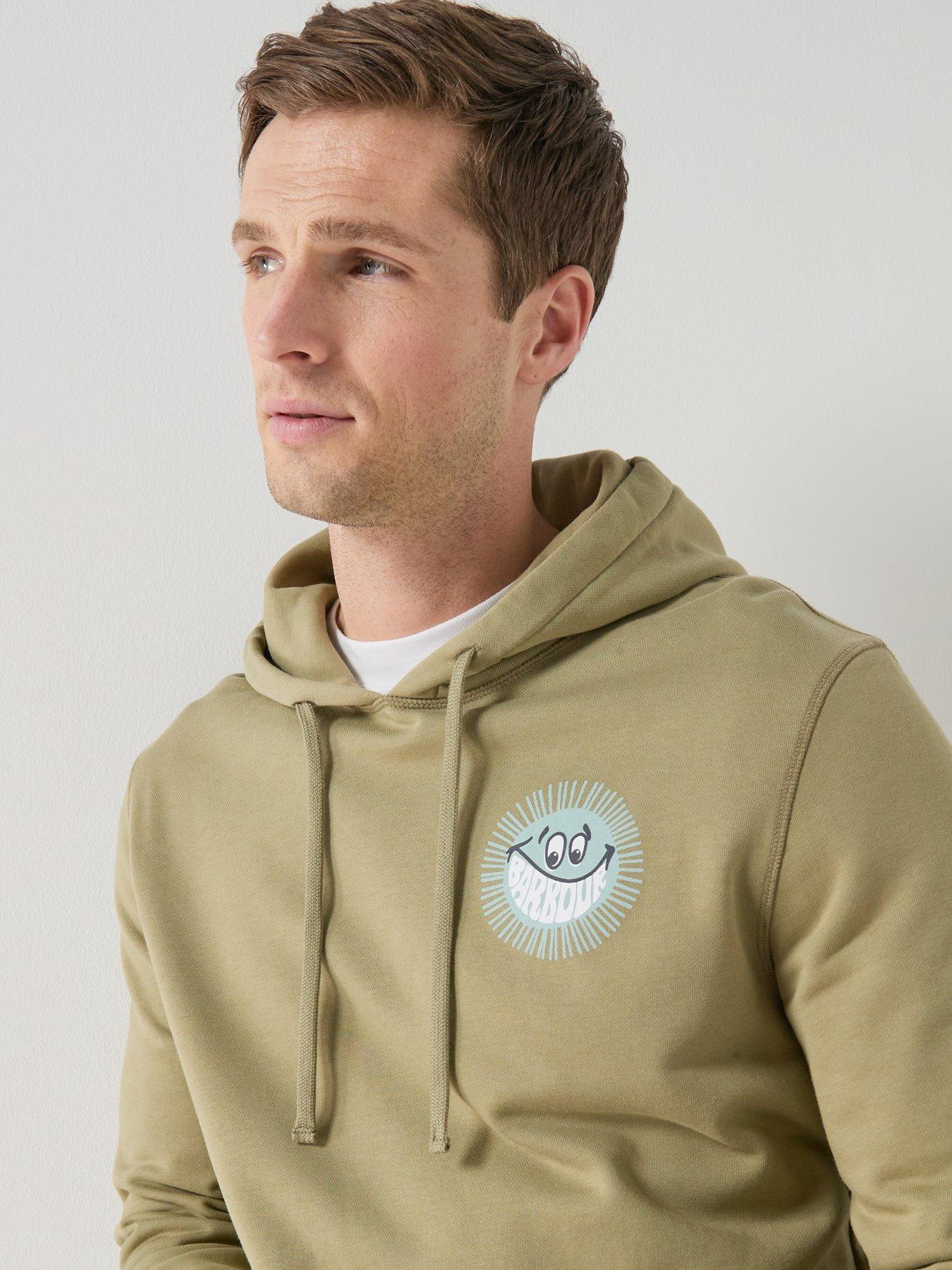 Image 4 of 6 of Barbour Barbour Fields Relaxed Fit Hoodie - Khaki