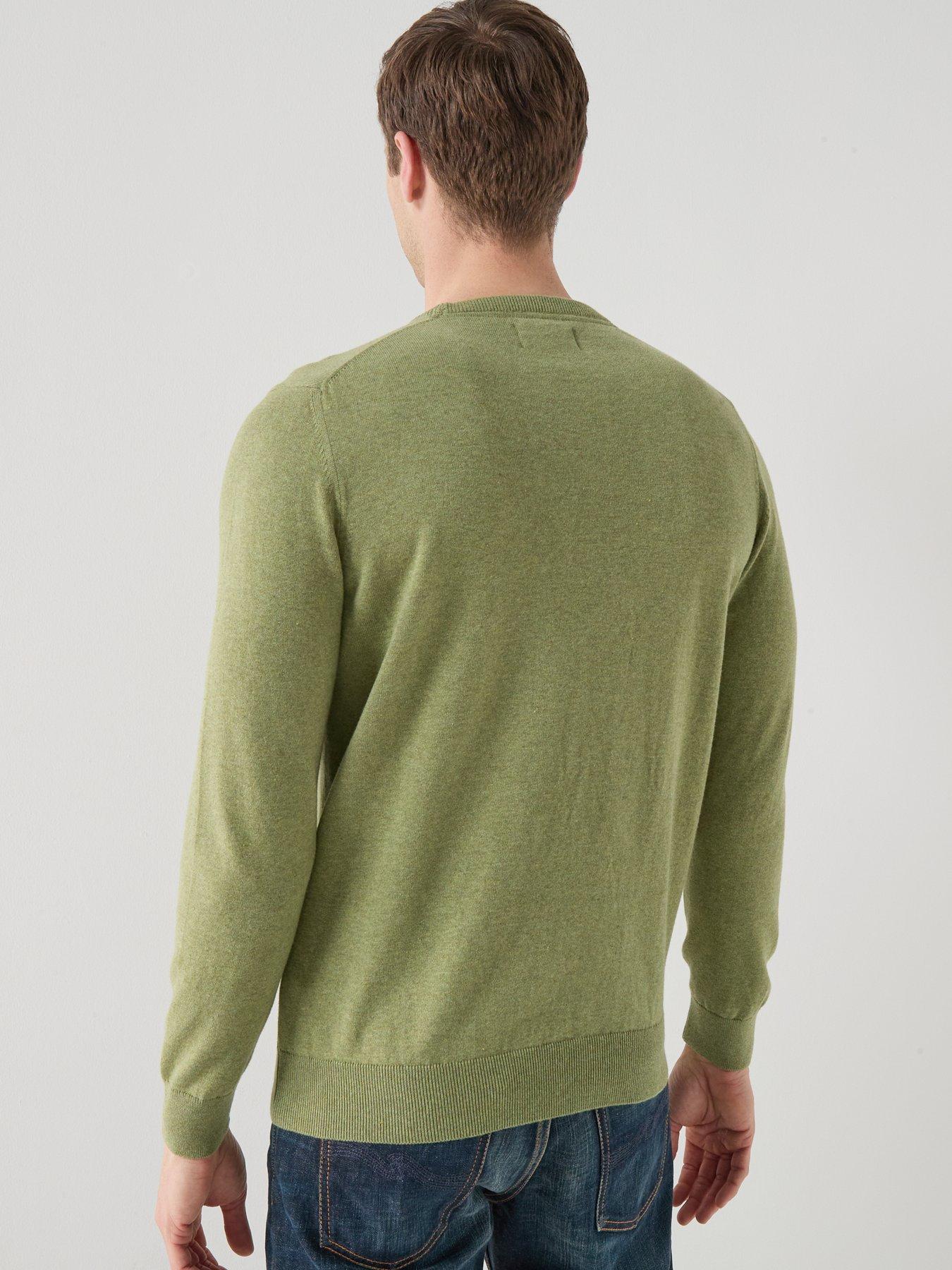 barbour-pima-cotton-crew-neck-knitted-jumper-greenstillFront