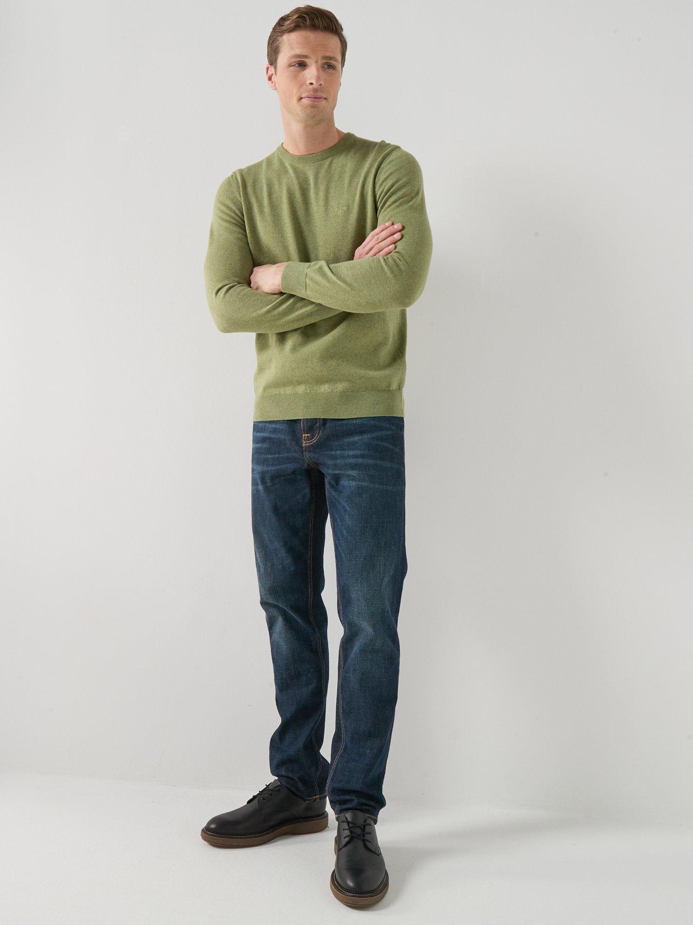 barbour-pima-cotton-crew-neck-knitted-jumper-greendetail
