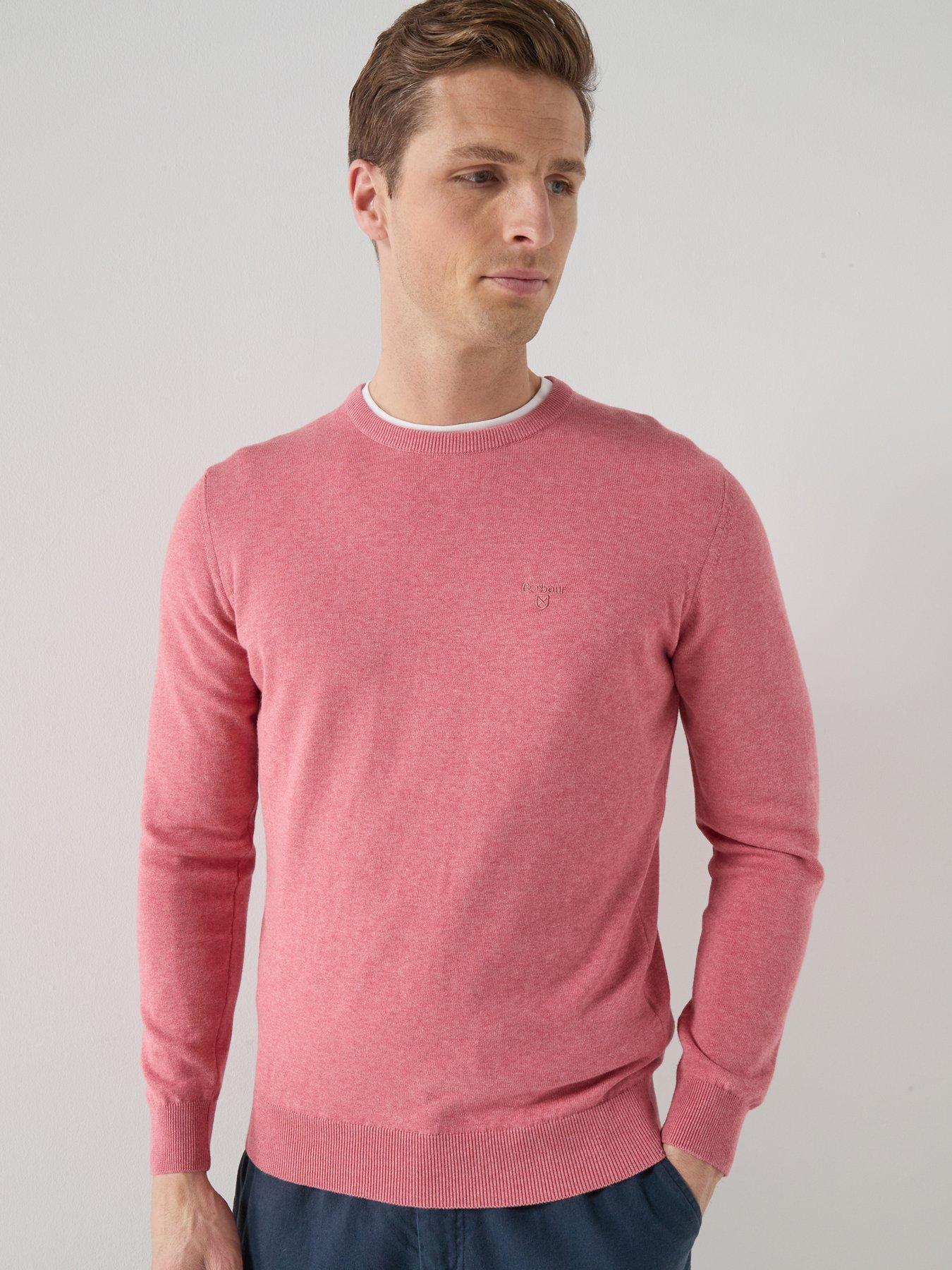 barbour-pima-cotton-crew-neck-knitted-jumper-pinkfront
