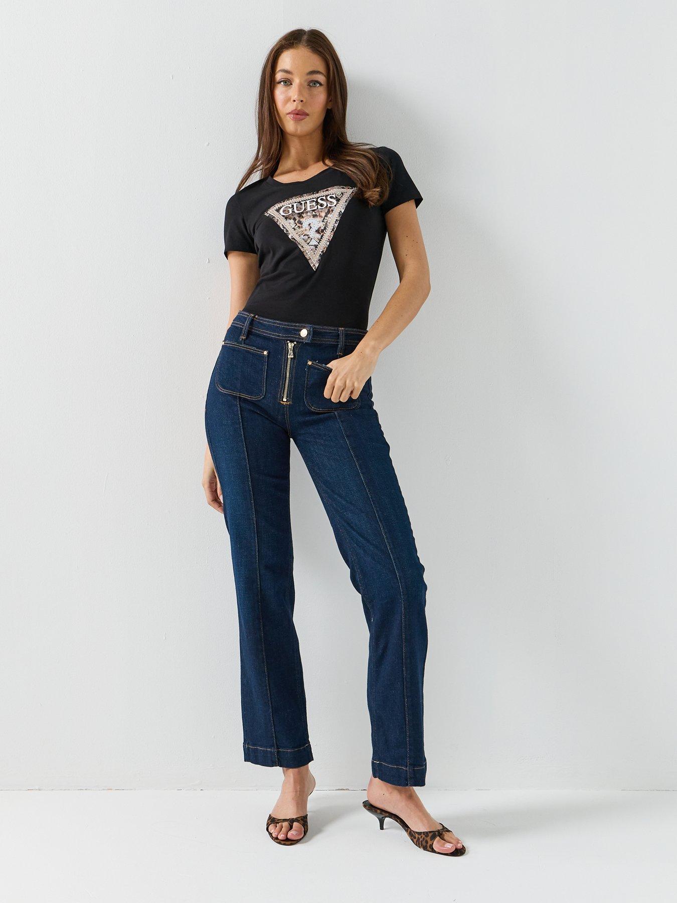 Image 3 of 5 of Guess Short Sleeve Leo Triangle Tee
