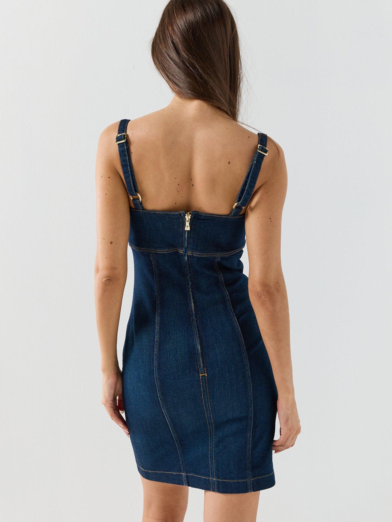 Image 5 of 5 of Guess Jeans Adelaida Dress - Navy