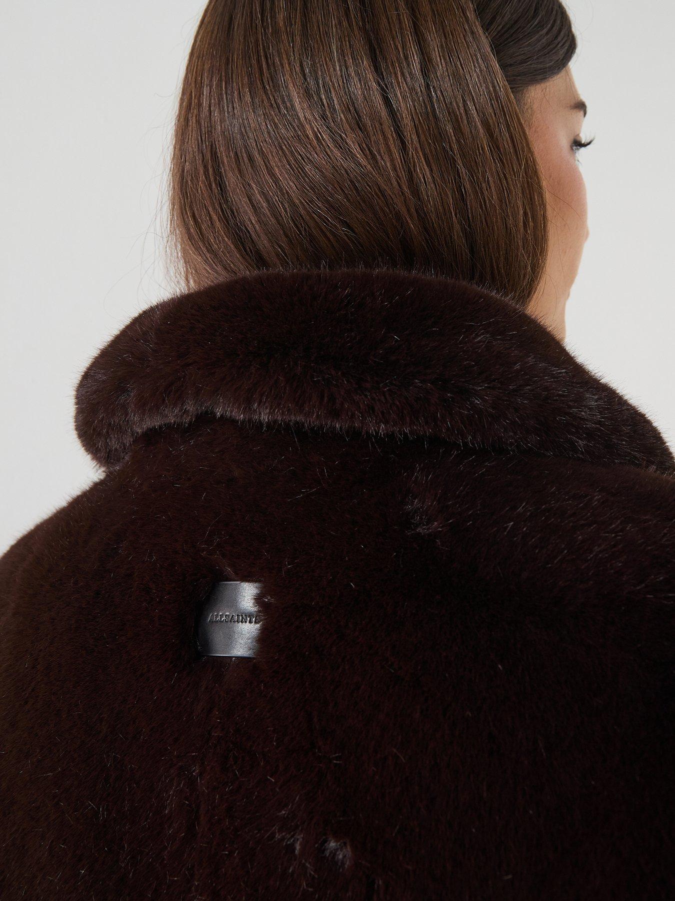 allsaints-sora-faux-fur-coat-brownoutfit