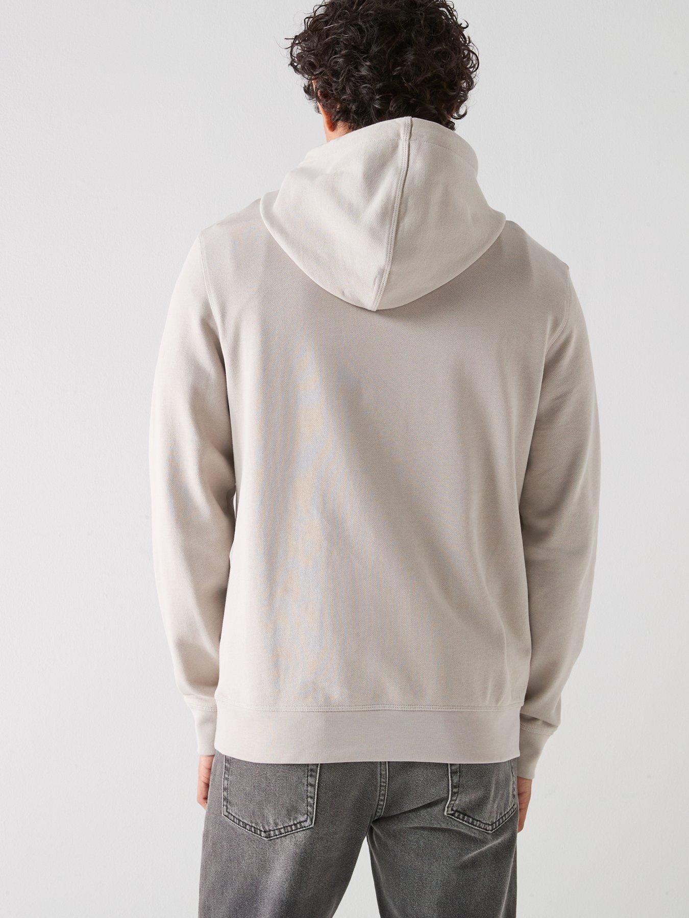 Image 2 of 5 of BOSS Wetalk Overhead Tonal Logo Hoodie - Light Grey