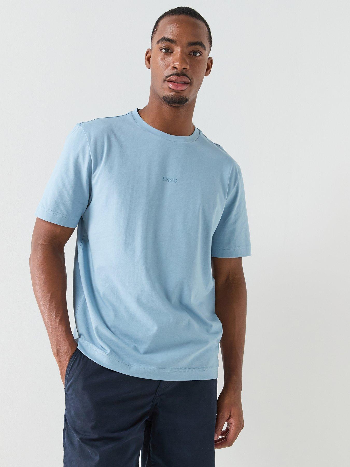BOSS Boss Tchup Centre Logo T-shirt - Light Blue