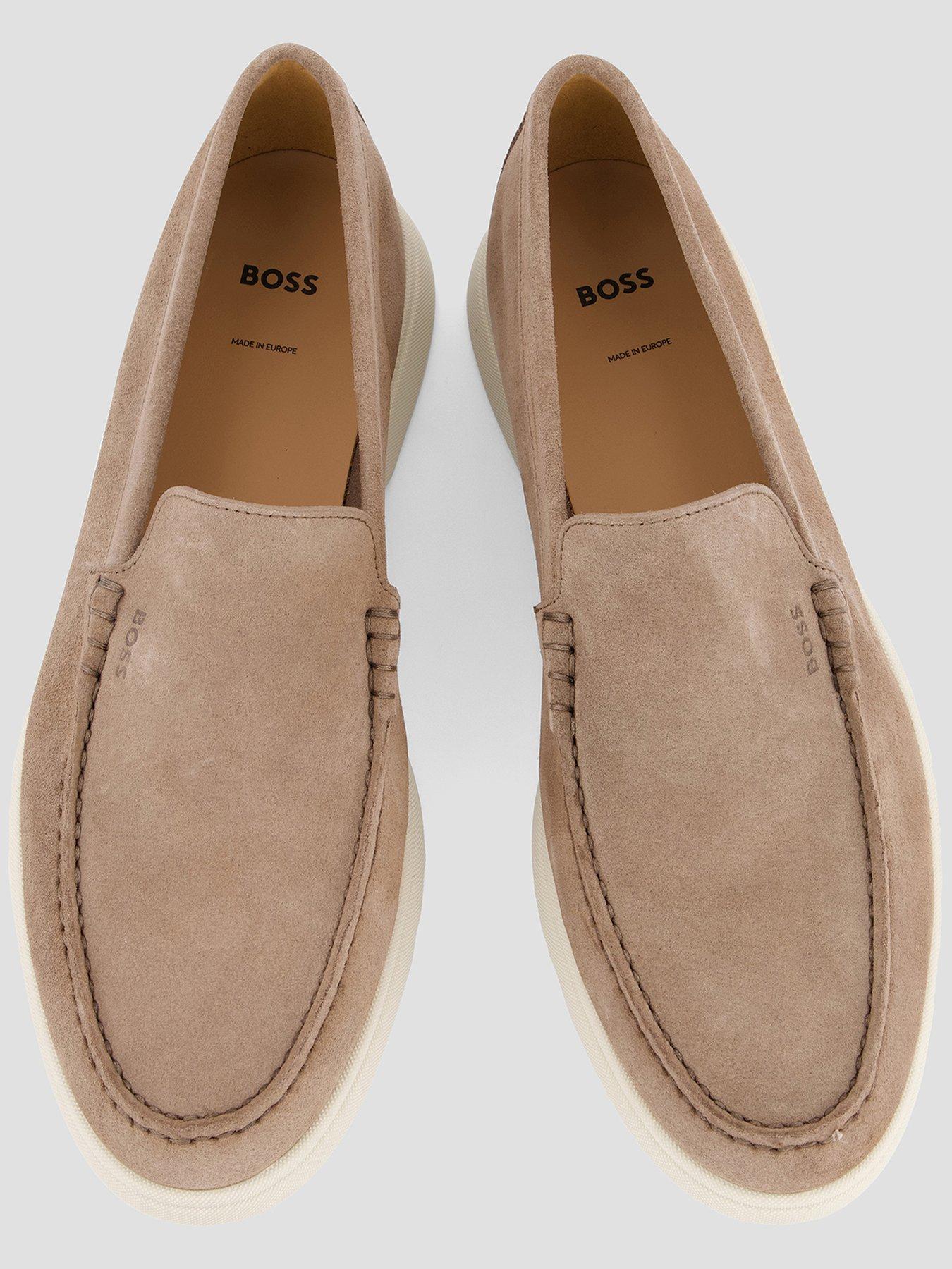 Image 3 of 7 of BOSS Sienne Suede Casual Loafers - Beige