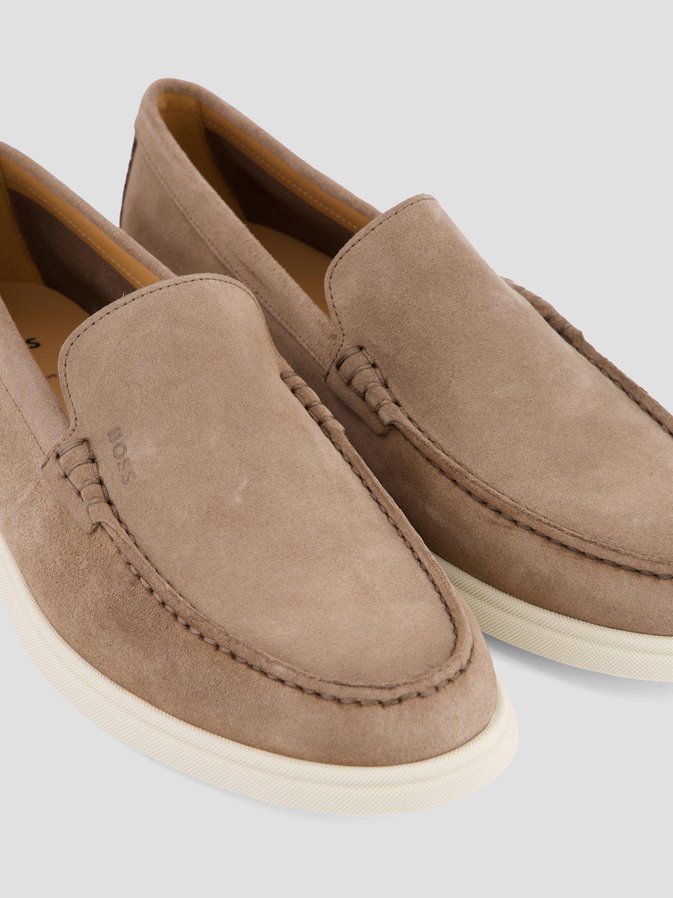 Image 5 of 7 of BOSS Sienne Suede Casual Loafers - Beige