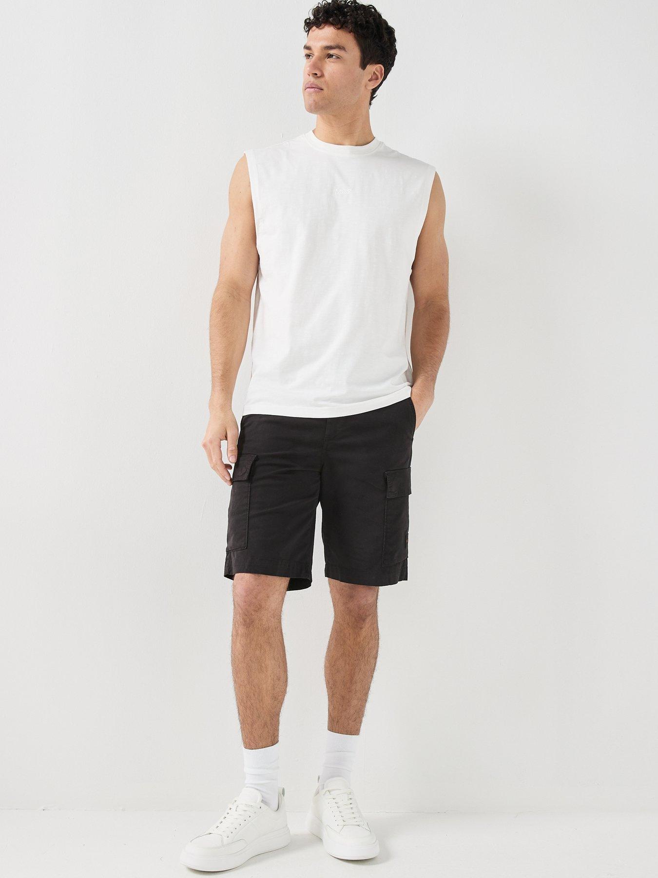 Image 3 of 4 of BOSS Relaxed Fit Logo Vest - Off White
