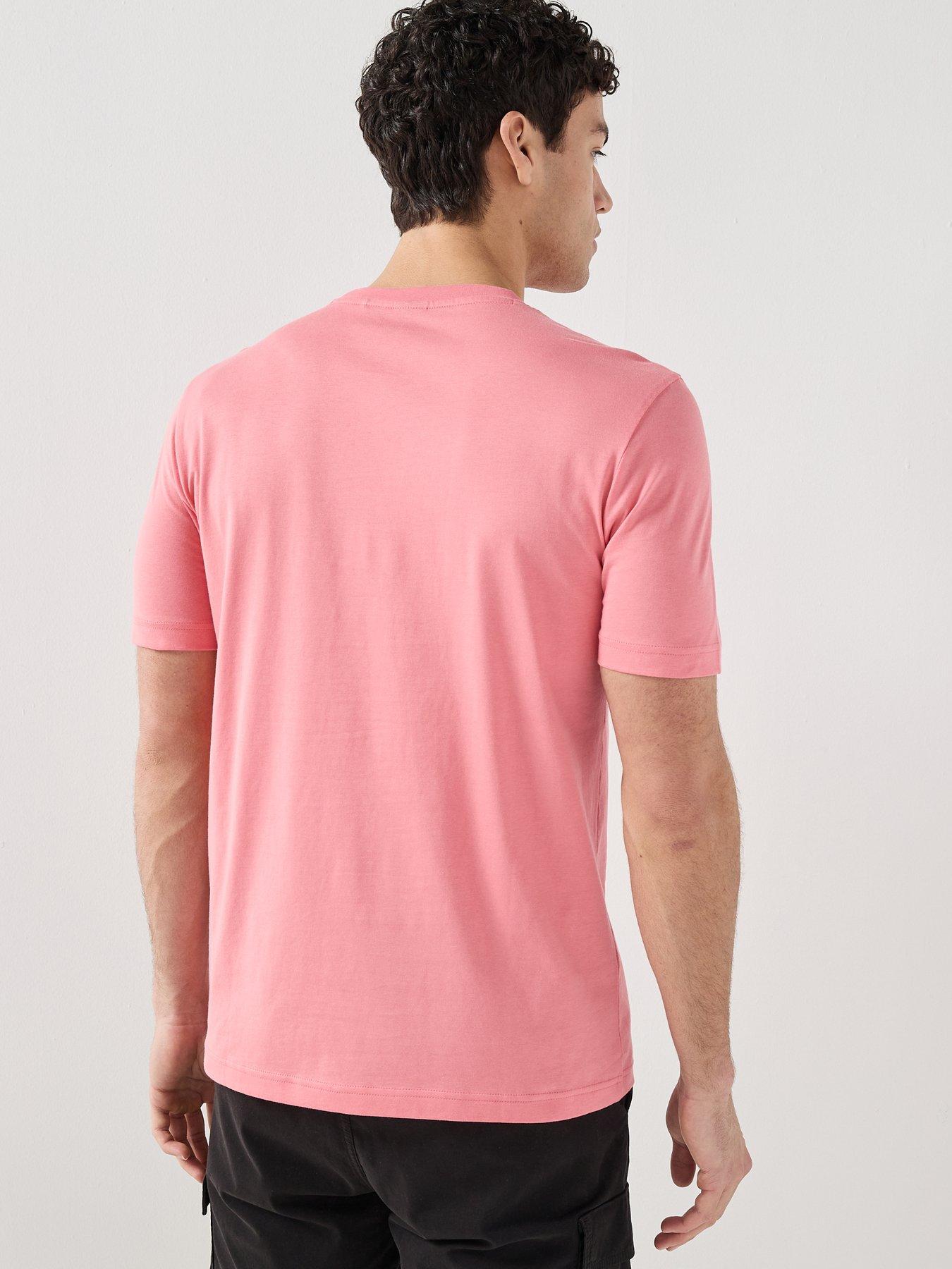 Image 2 of 4 of BOSS Te_Dj Wave Graphic Relaxed Fit T-Shirt - Pink