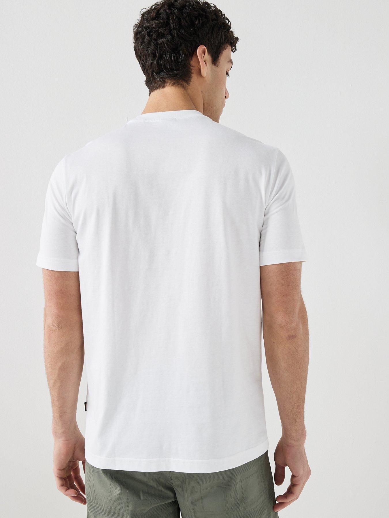 Image 2 of 4 of BOSS Logo Relaxed Fit T-Shirt - White