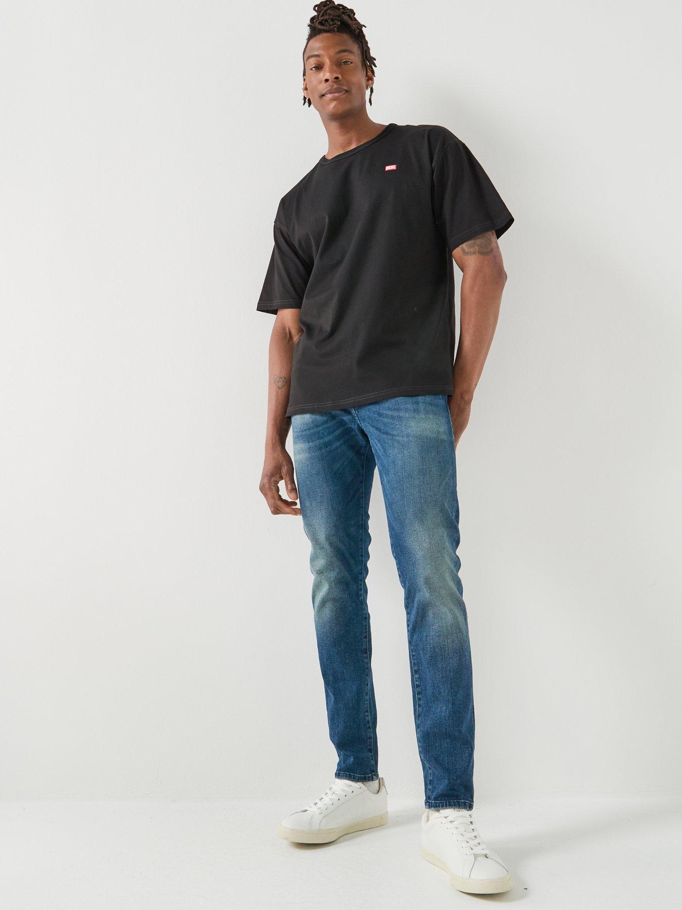 Image 5 of 5 of Diesel Diesel D-strukt Slim Fit Distressed Jeans - Blue