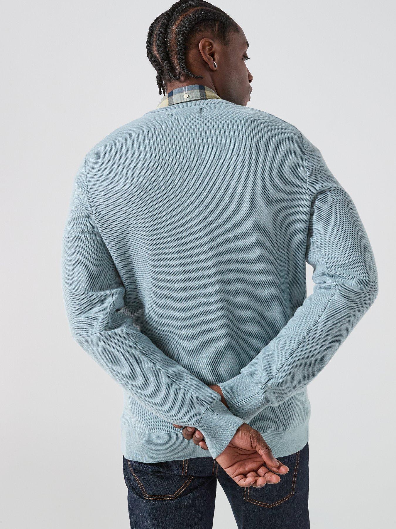 barbour-essential-honeycomb-crew-neck-knitted-jumper-light-bluestillFront