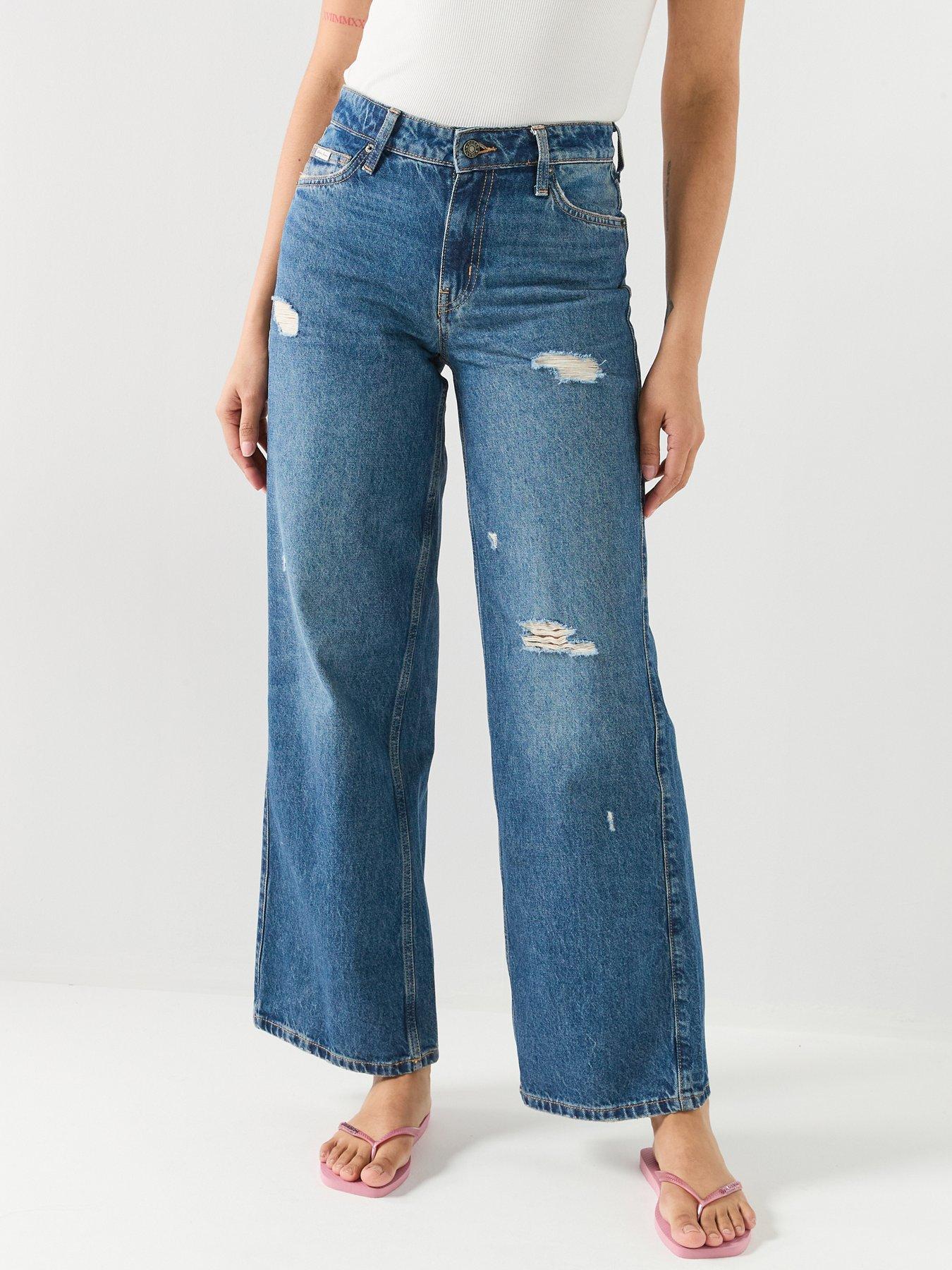 Image 1 of 4 of Guess G11 Wide Leg Jeans
