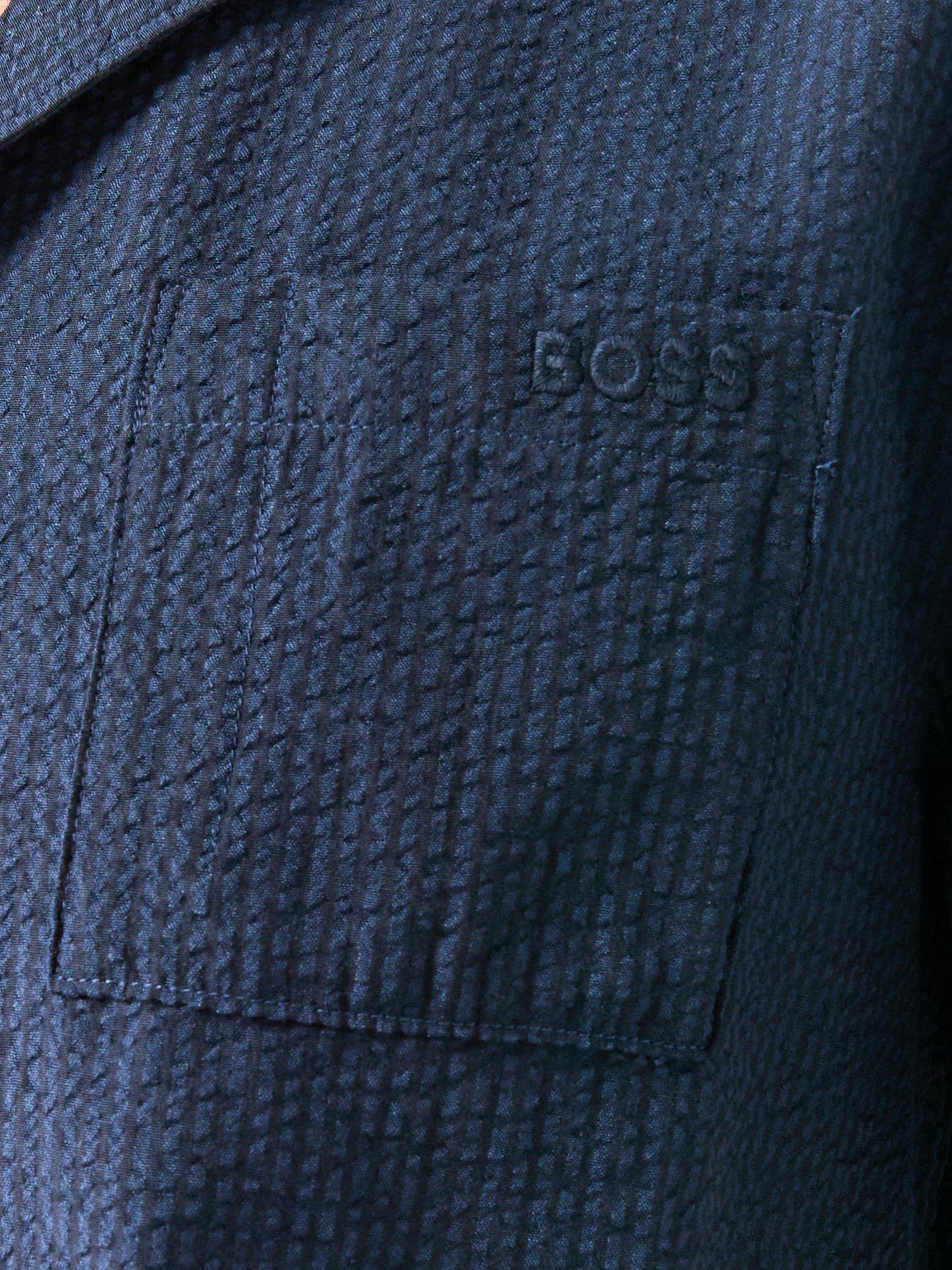 boss-relax-seersucker-short-sleeve-shirt-navyoutfit
