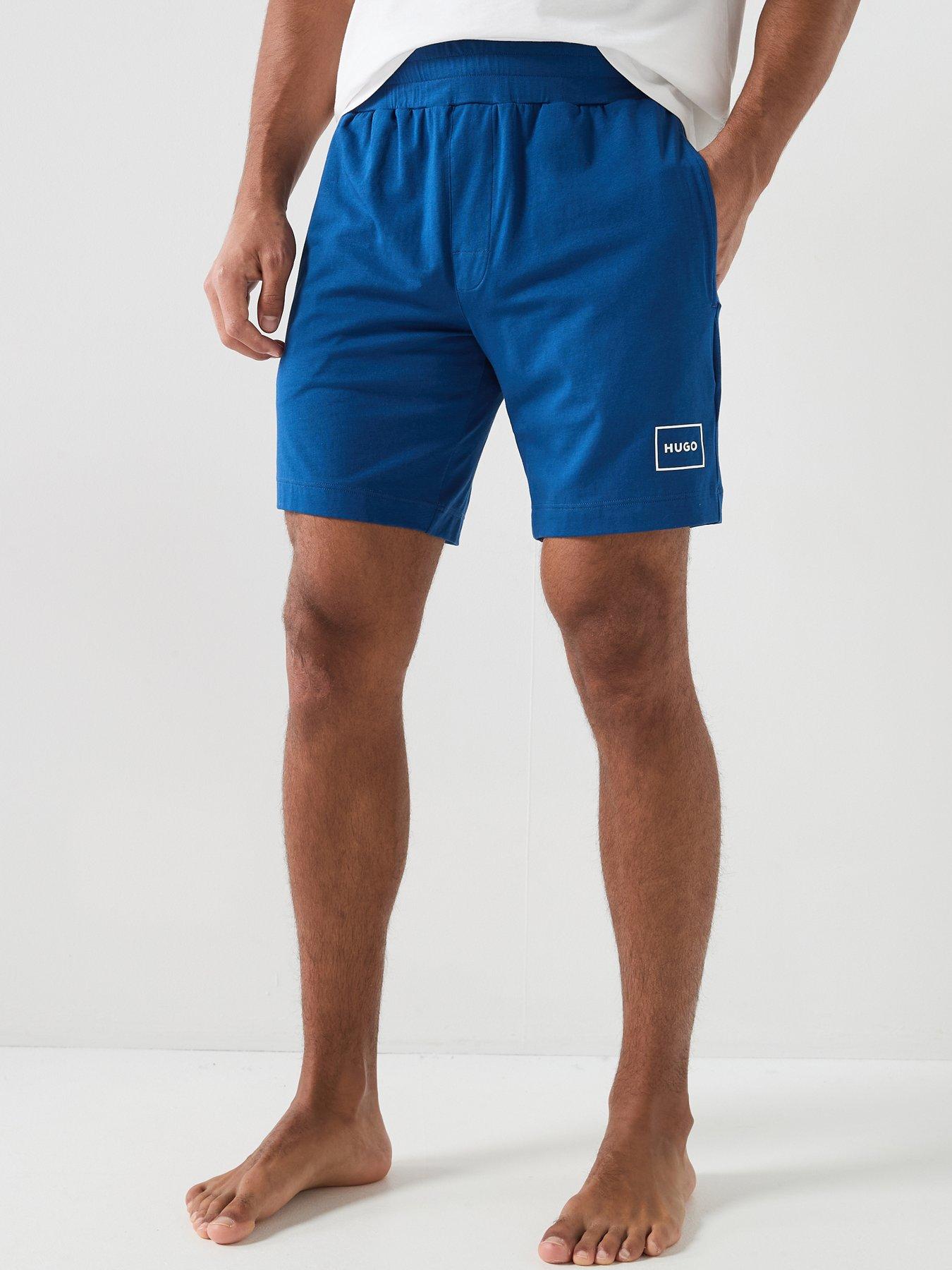 Image 1 of 5 of HUGO Bodywear Laze Loungewear Shorts - Blue