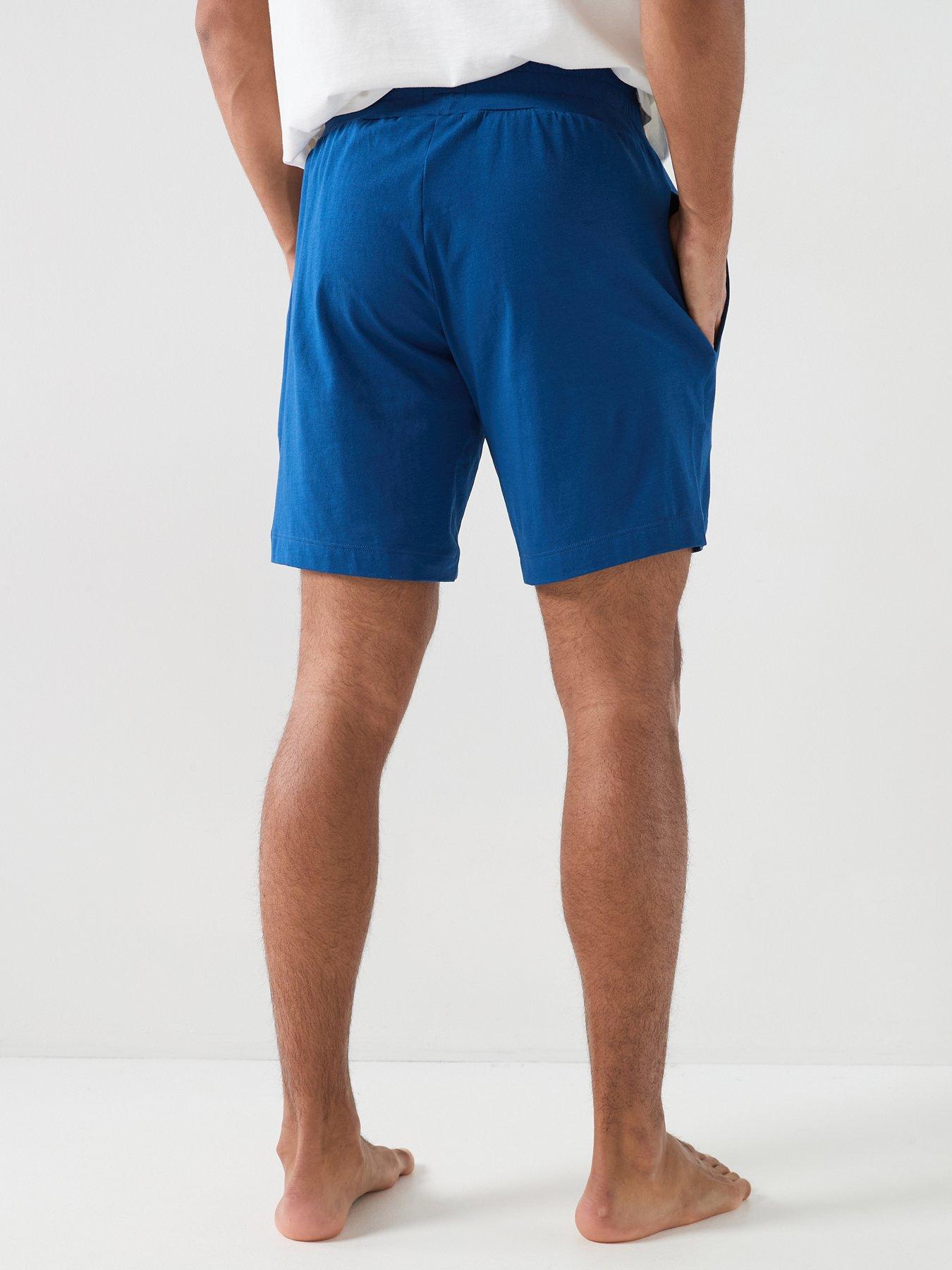 Image 2 of 5 of HUGO Bodywear Laze Loungewear Shorts - Blue