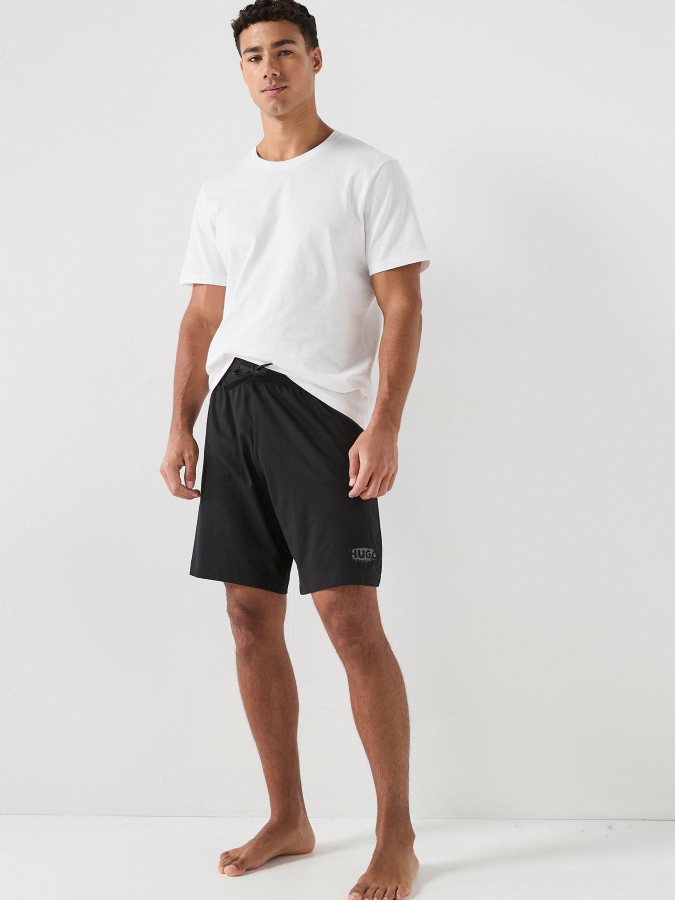 hugo-spray-logo-loungewear-shorts-blackback