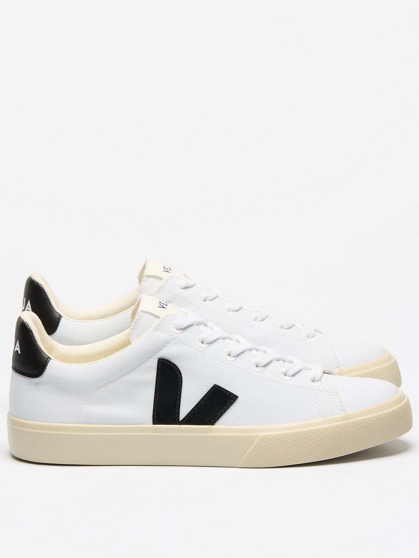 Image 1 of 3 of Veja Mens Campo Canvas Trainers - White