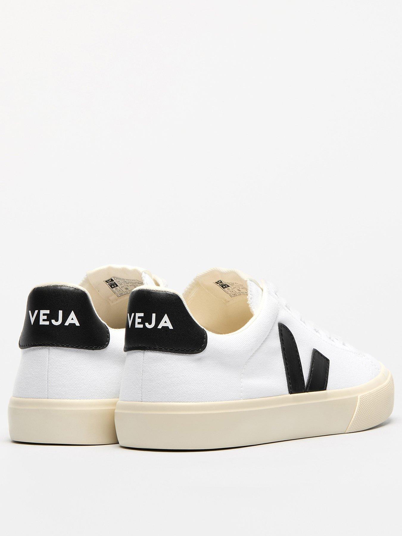 Image 2 of 3 of Veja Mens Campo Canvas Trainers - White