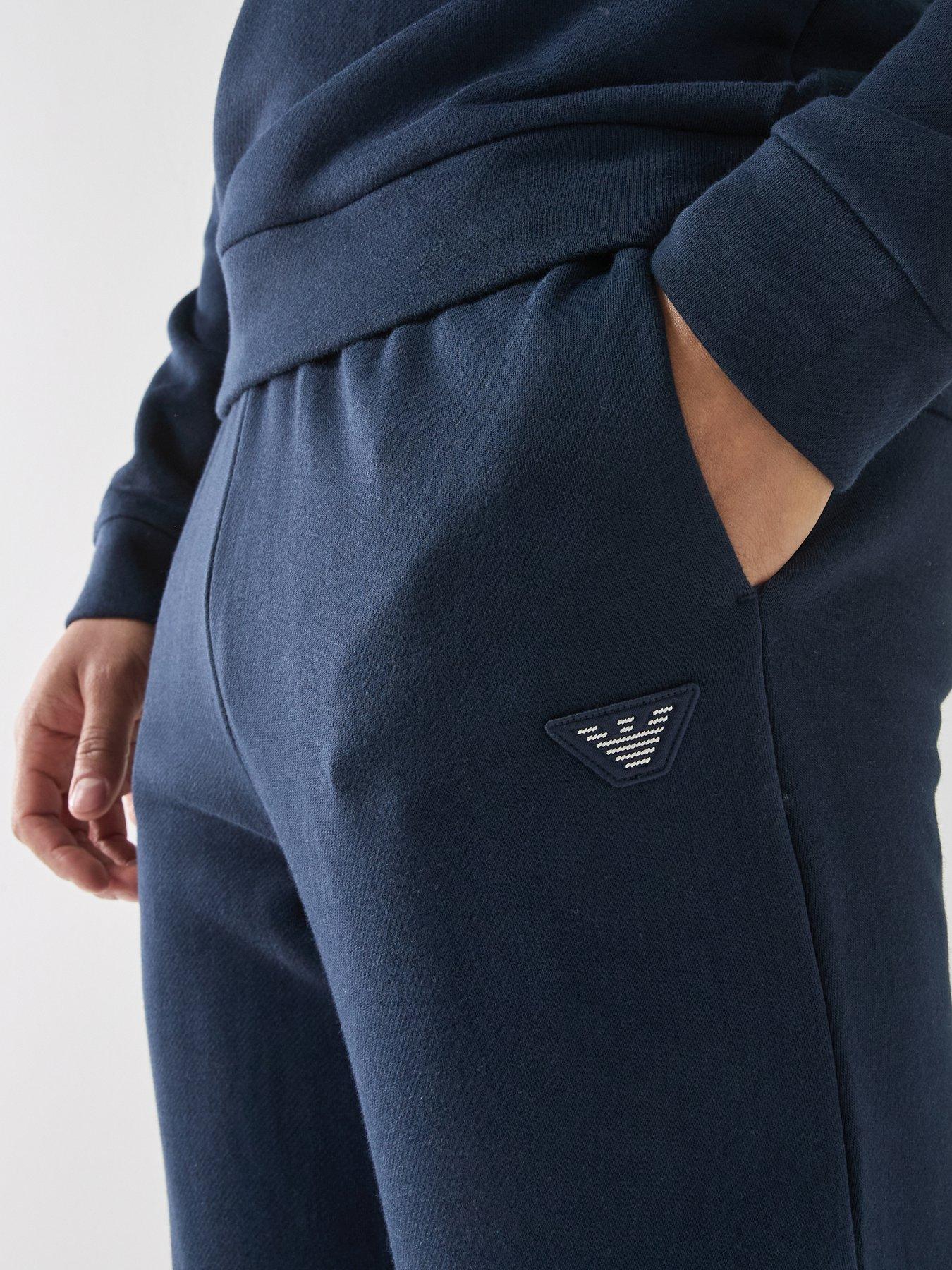 Image 5 of 6 of Emporio Armani Bodywear Terry Modal Loungewear Tracksuit - Dark Blue