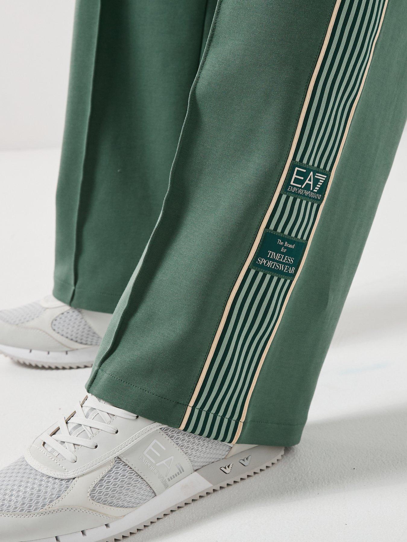 Image 6 of 6 of EA7 Emporio Armani Train Premium Taped Joggers - Dark Green