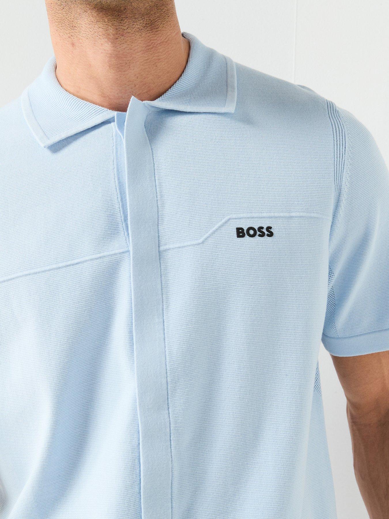 boss-knitted-short-sleeve-shirt-light-blueoutfit