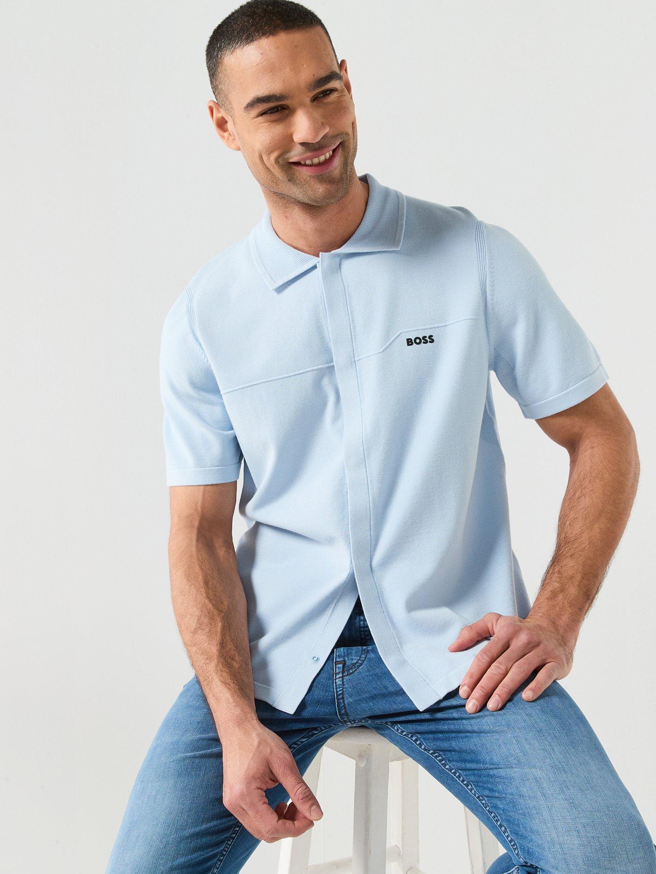 boss-knitted-short-sleeve-shirt-light-bluedetail