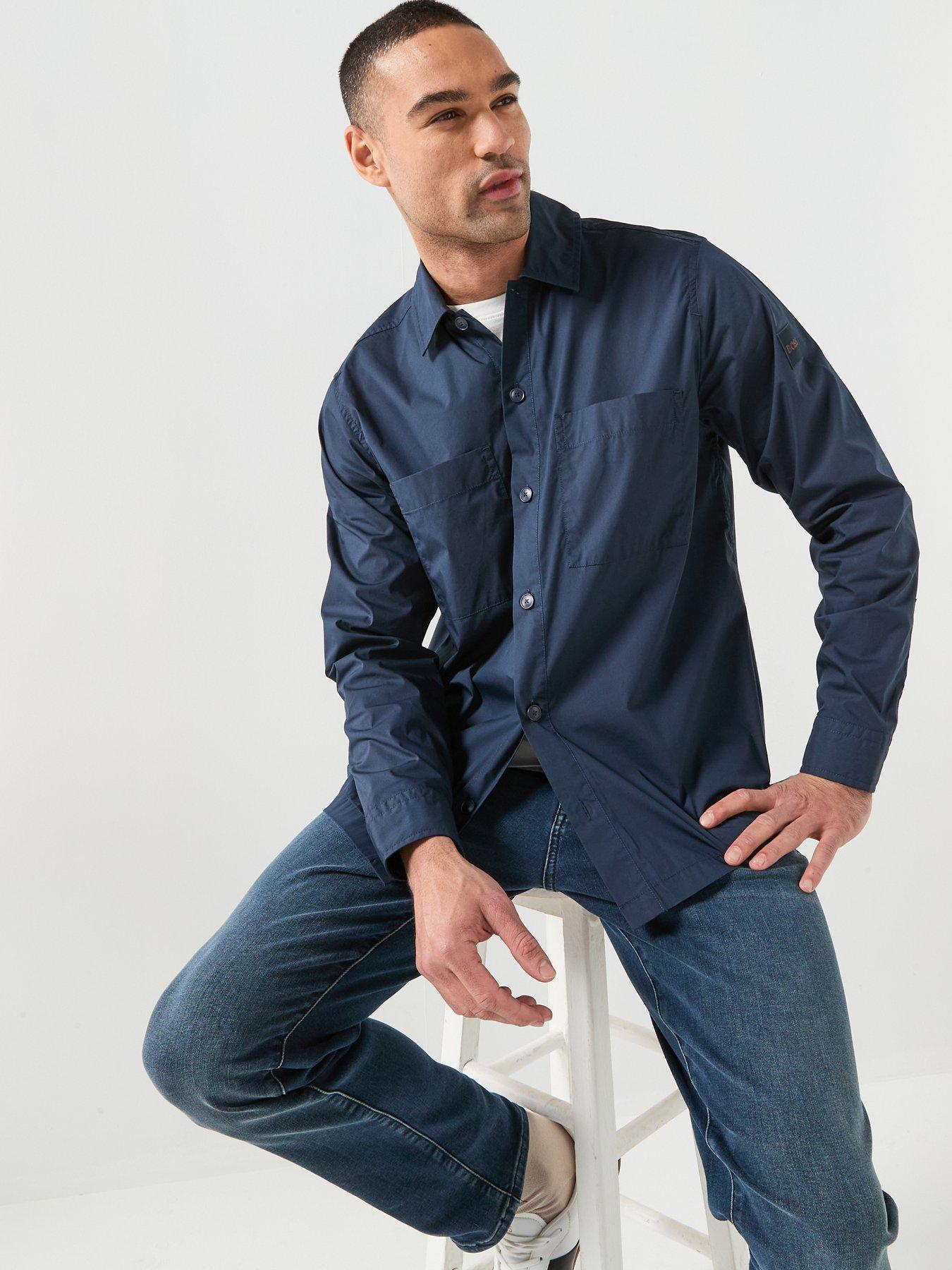 boss-oversized-stretch-overshirt-dark-bluedetail