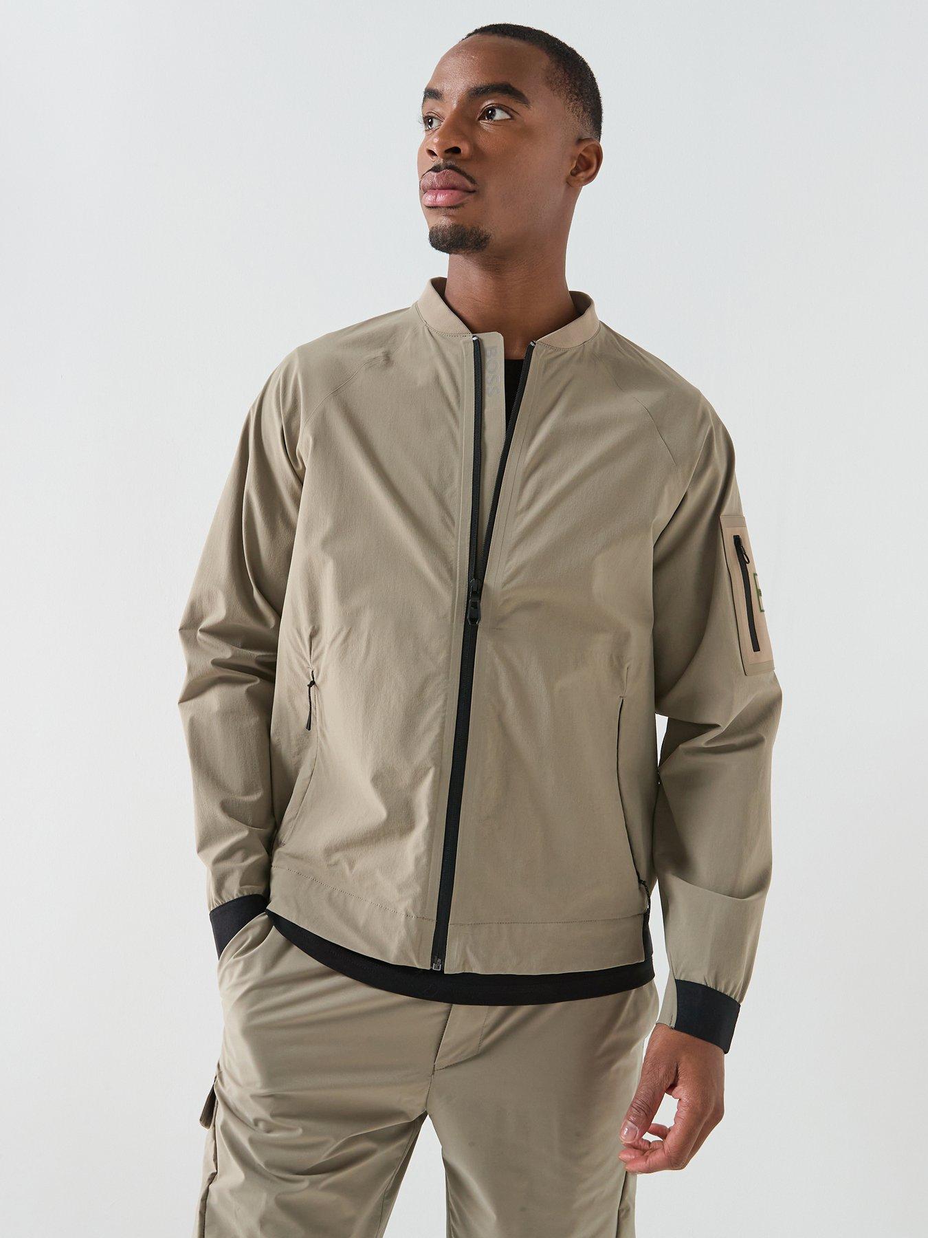 BOSS Globe Hexa Lightweight Bomber Jacket - Light Green