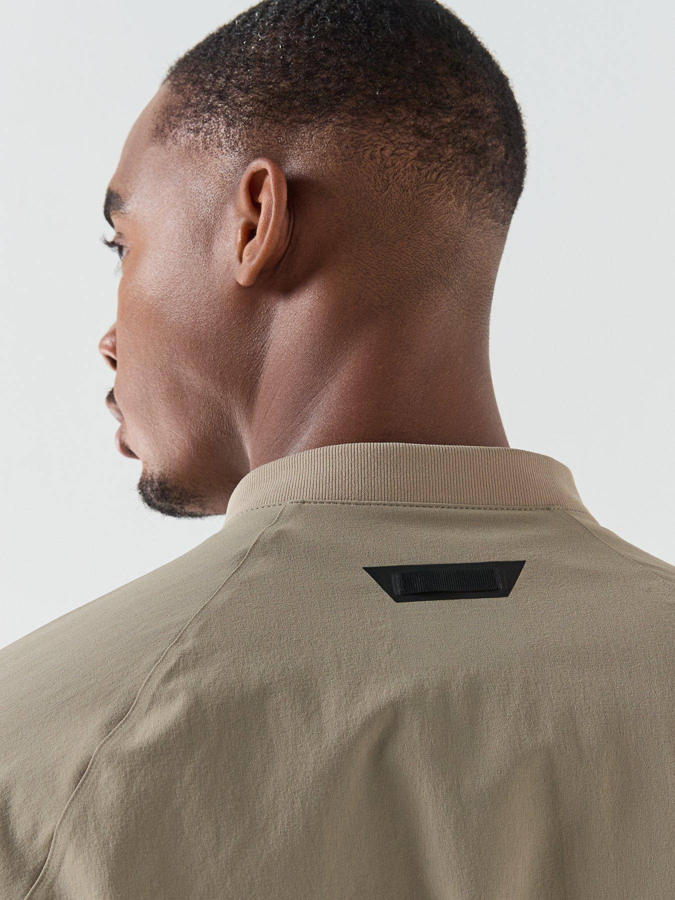 Image 5 of 6 of BOSS Globe Hexa Lightweight Bomber Jacket - Light Green