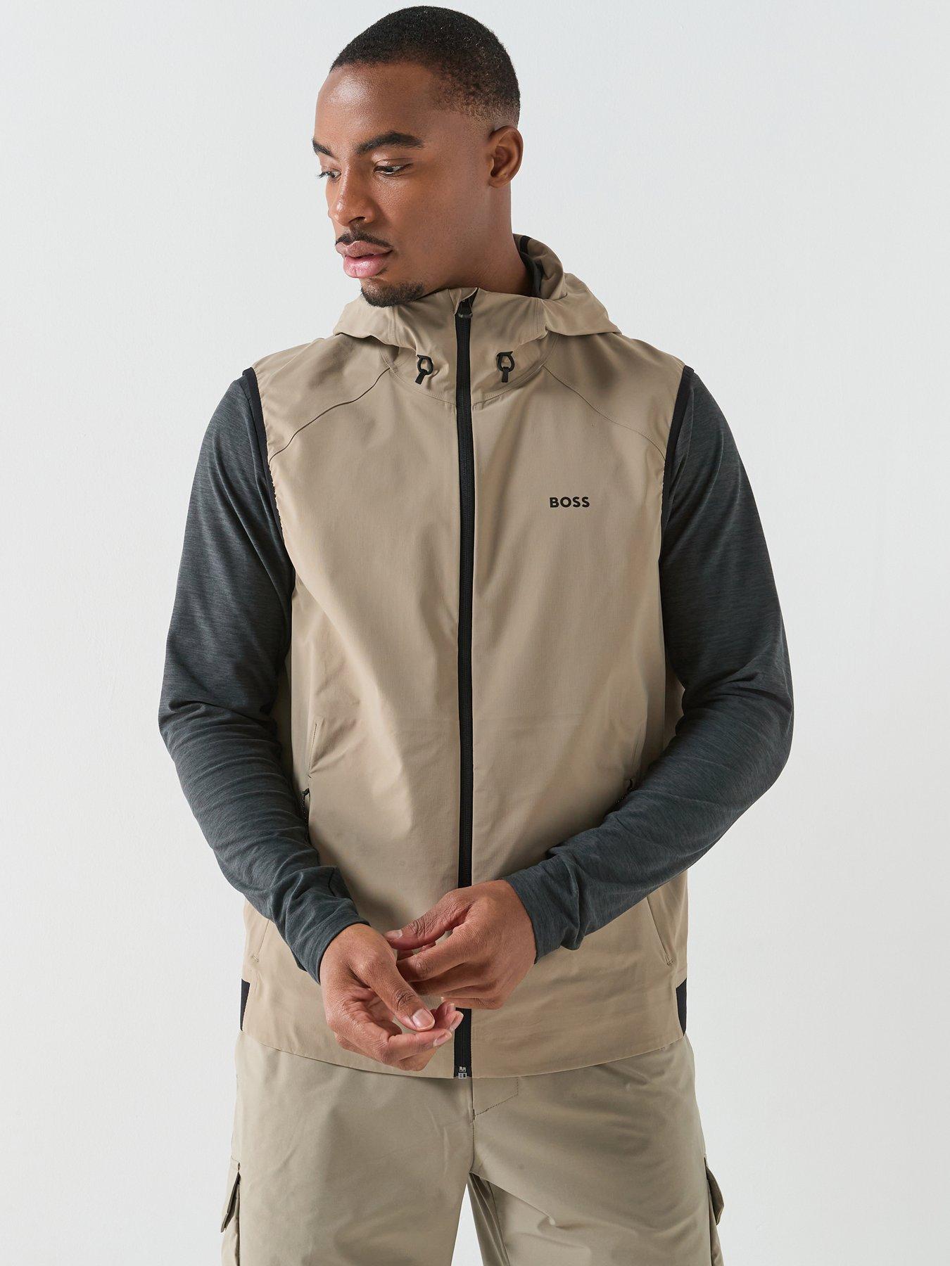 BOSS Terrace Lightweight Hooded Gilet - Light Green