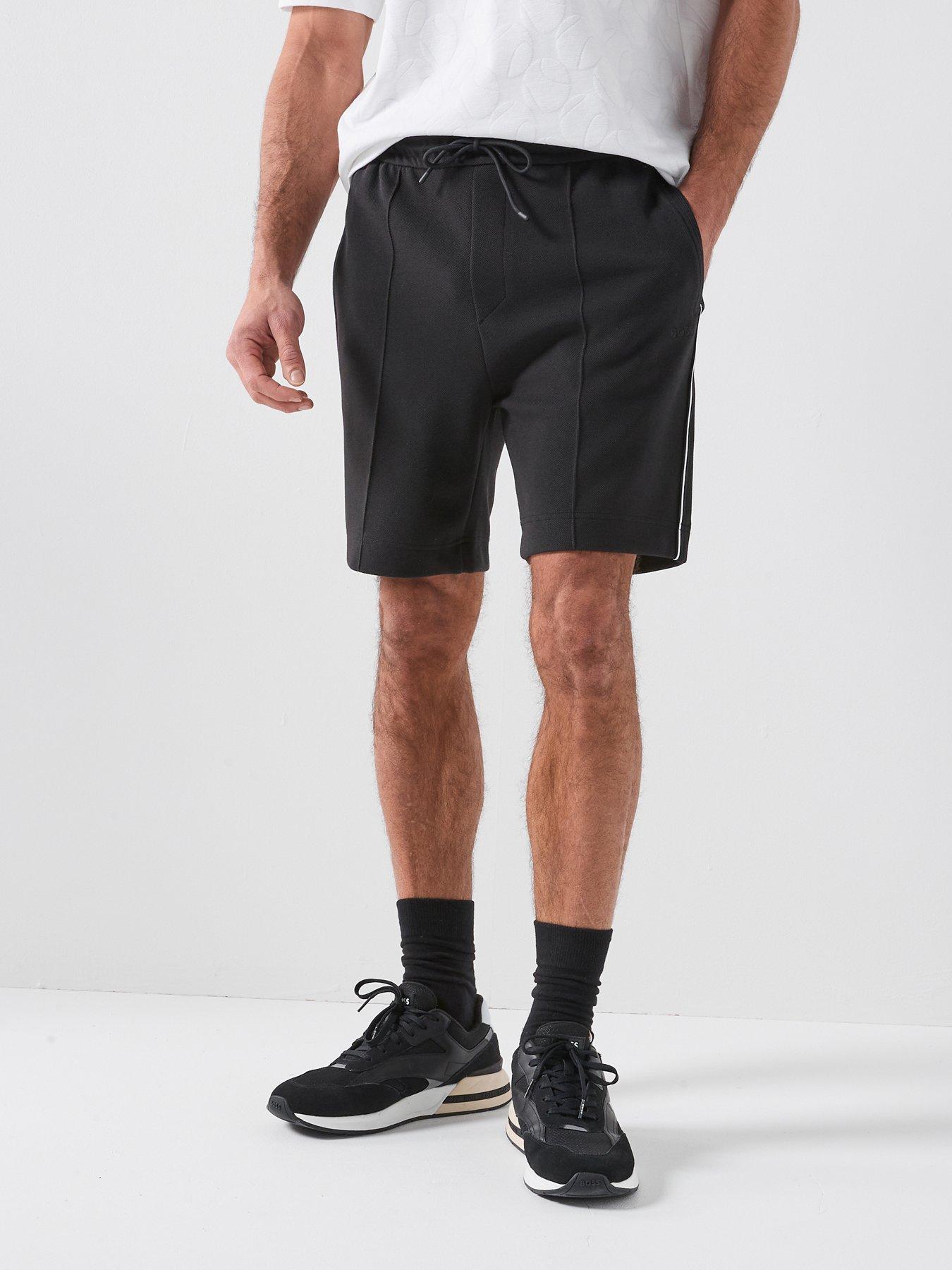boss-side-stripe-jersey-shorts-blackfront