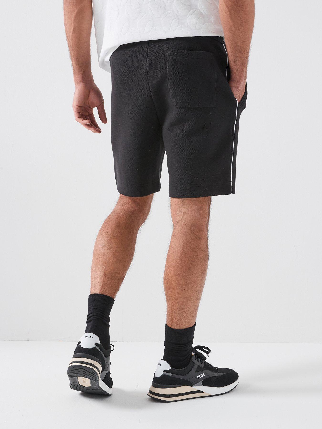boss-side-stripe-jersey-shorts-blackstillFront