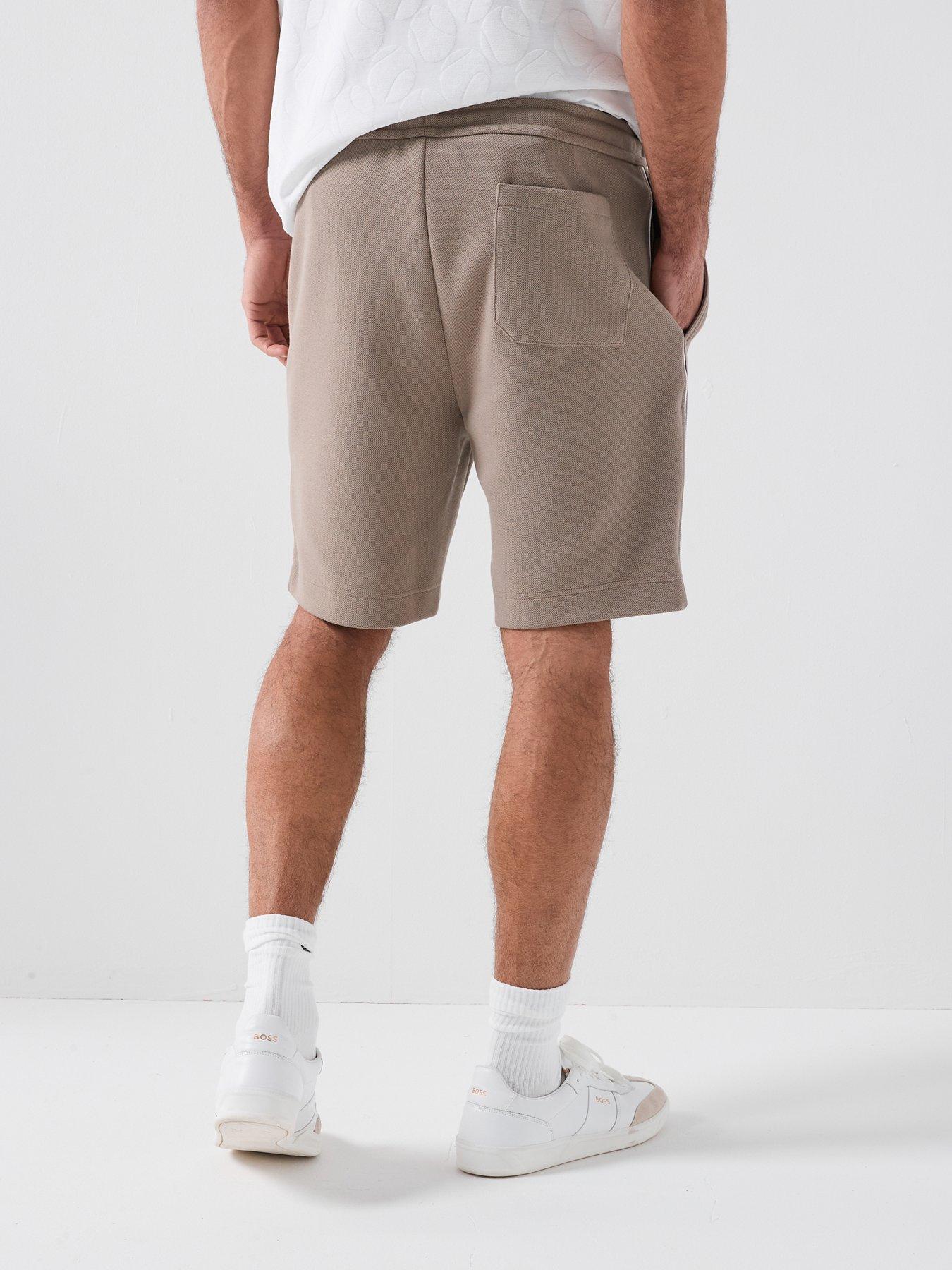 Image 2 of 6 of BOSS Jersey Shorts - Light Khaki