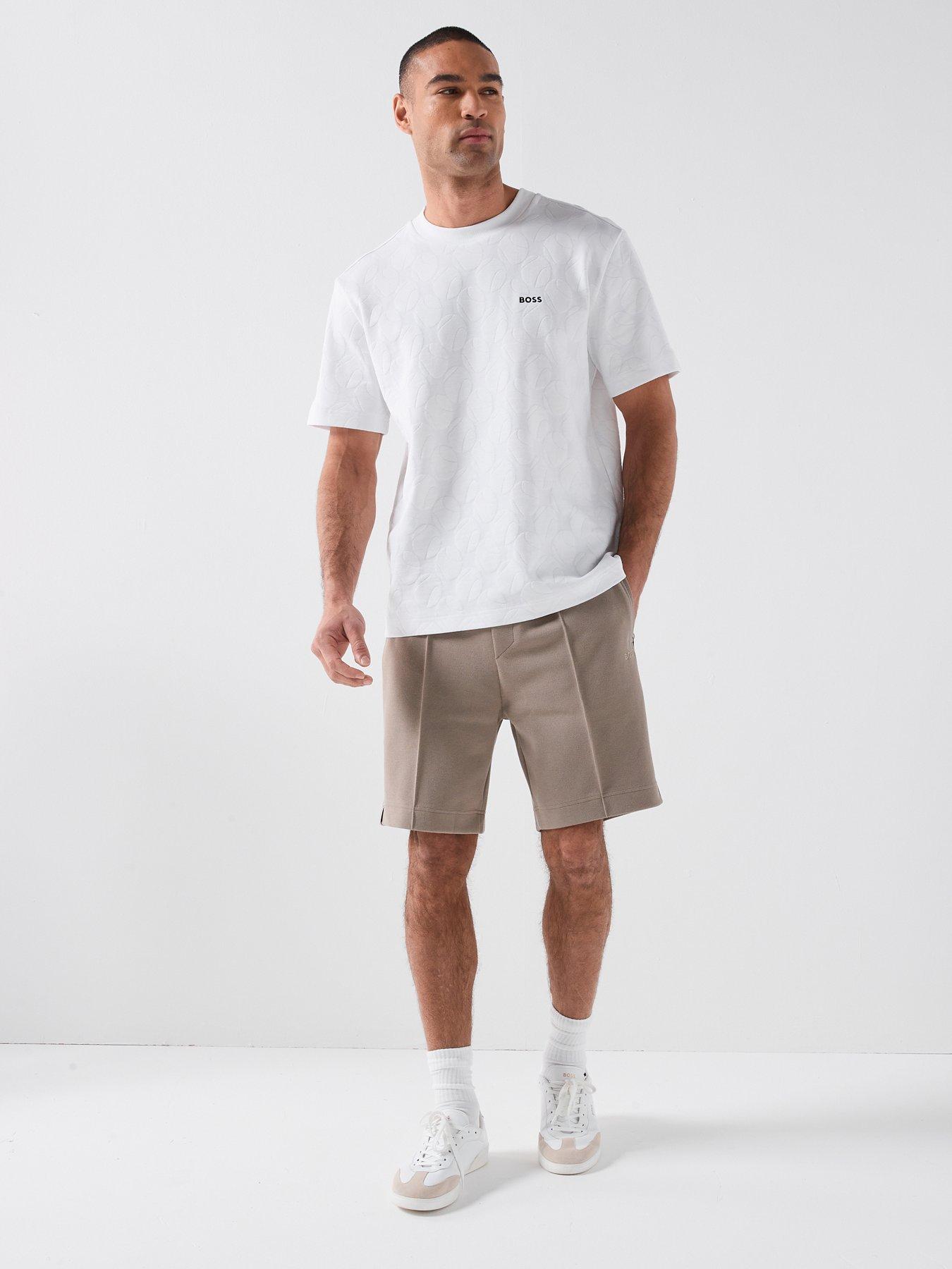 Image 3 of 6 of BOSS Jersey Shorts - Light Khaki