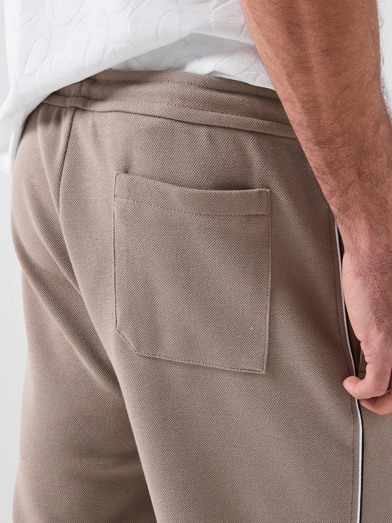 Image 6 of 6 of BOSS Jersey Shorts - Light Khaki