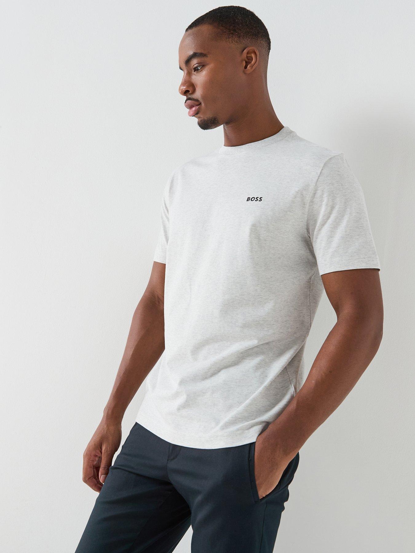 BOSS Tee Regular Fit T-Shirt - Light Grey