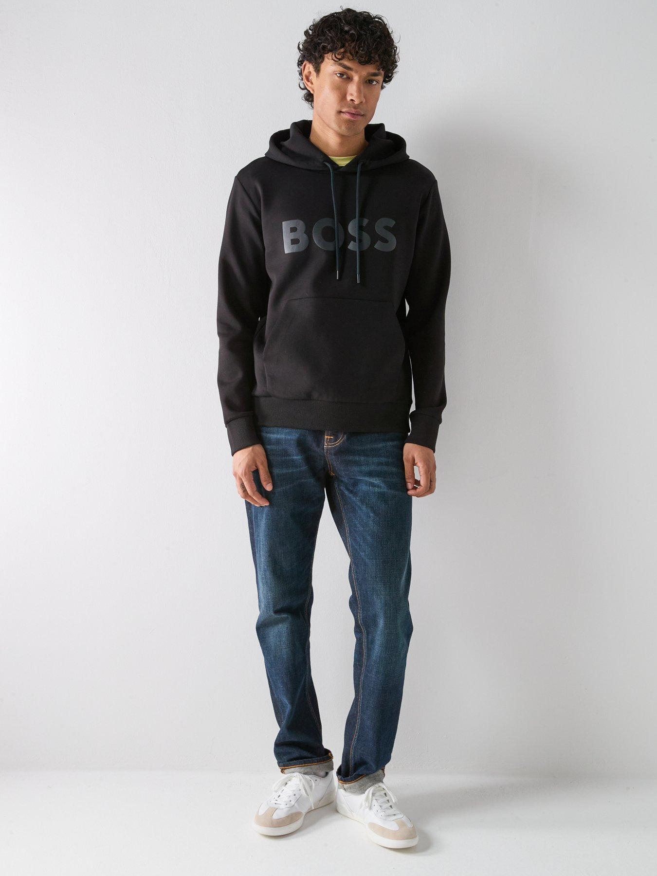 Image 3 of 6 of BOSS Soody Tonal Logo Regular Fit Hoodie - Black