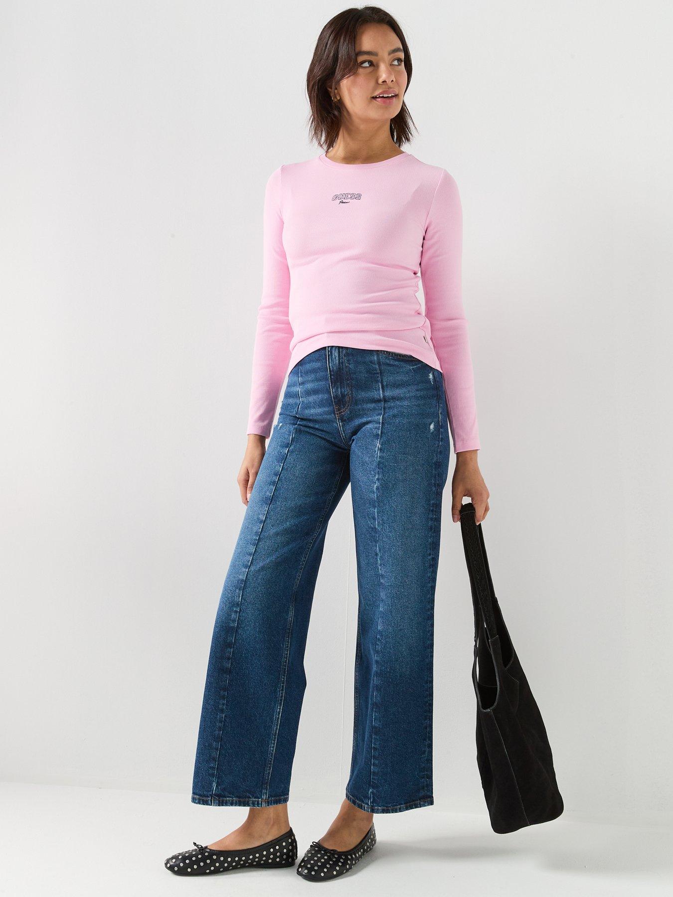 guess-long-sleeve-slim-t-shirt-pinkback