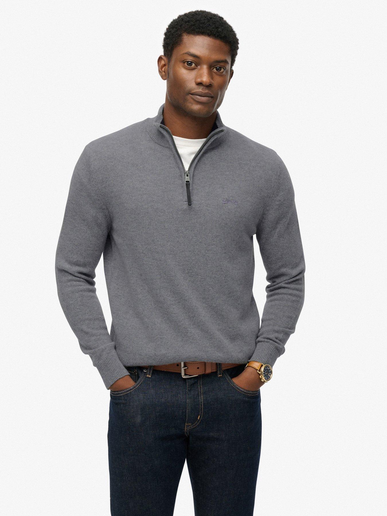 superdry-superdry-wool-blend-half-zip-knitted-jumper-grey