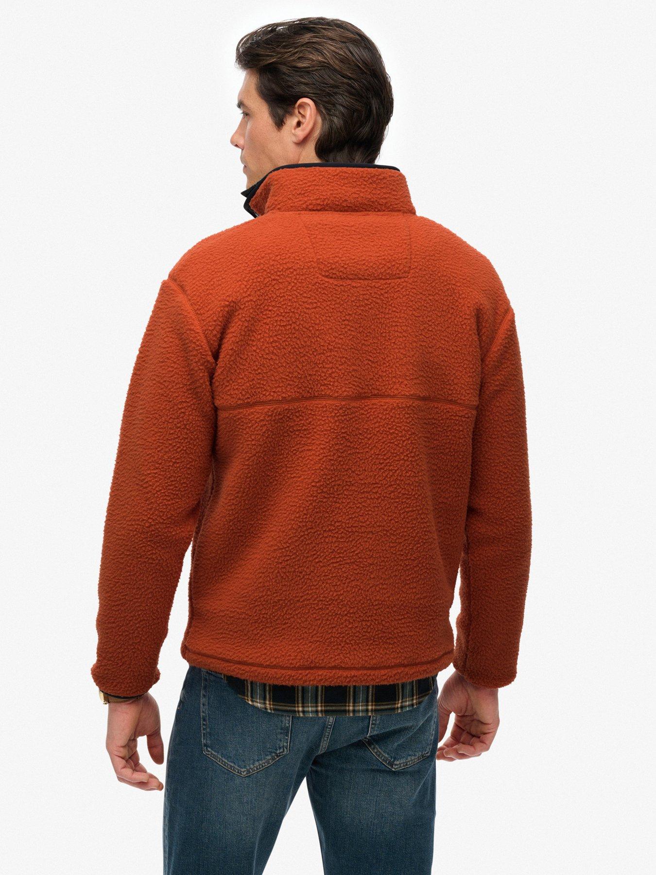 superdry-superdry-fuji-fleece-half-zip-jacket-orangestillFront
