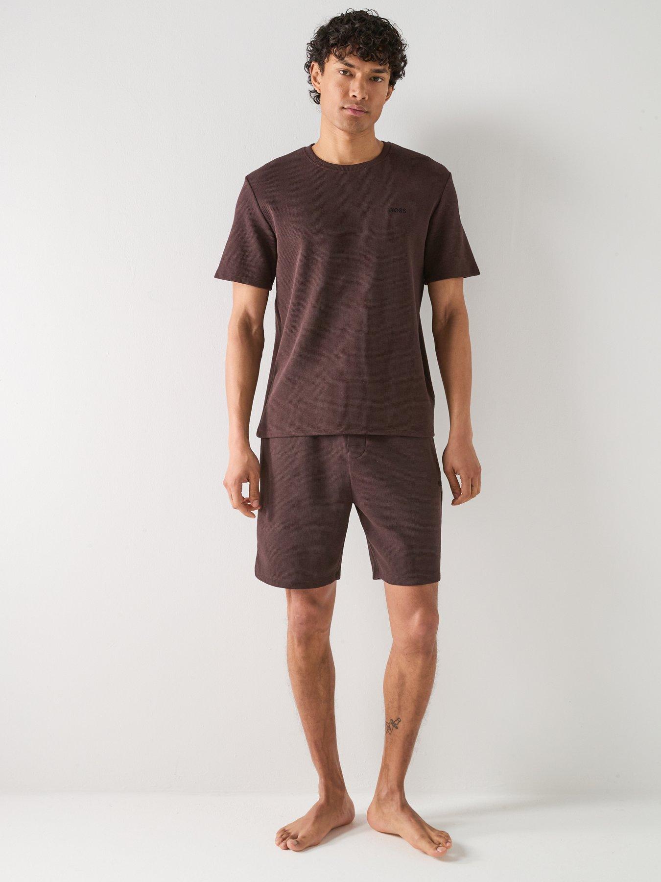 boss-regular-fit-waffle-loungewear-t-shirt-brownback