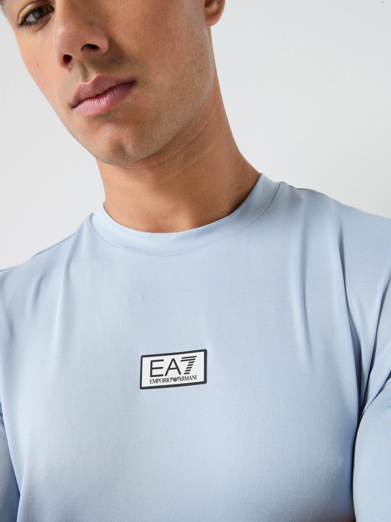 Image 4 of 6 of EA7 Emporio Armani Ventus T-Shirt - Light Blue