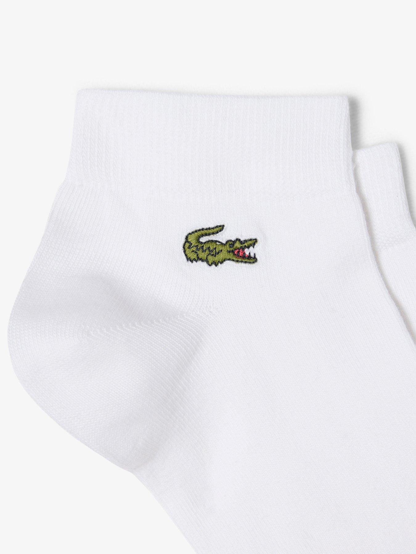 Image 2 of 3 of Lacoste Lacoste 3-pack Ankle Socks - White