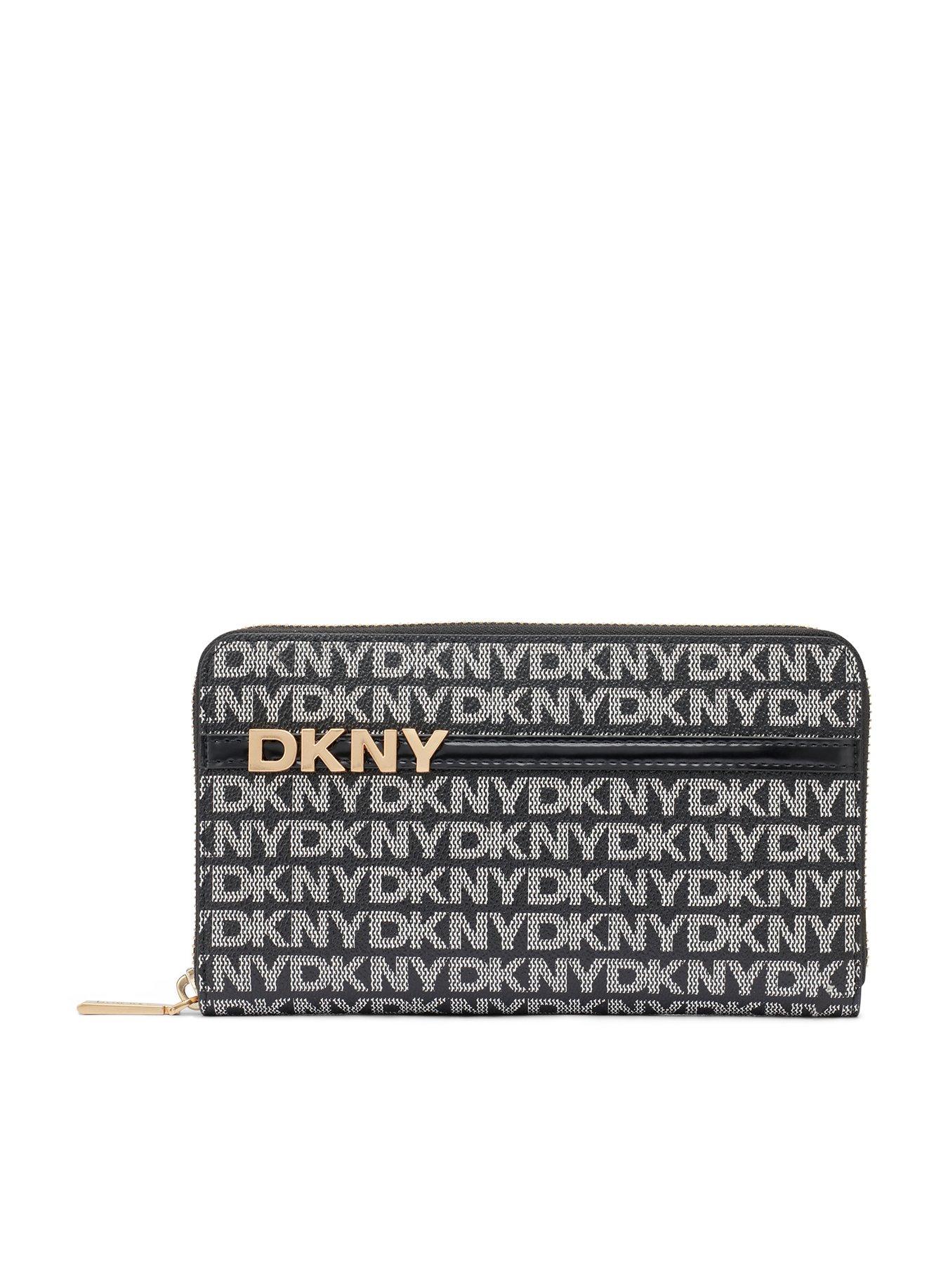 Image 1 of 5 of DKNY Avril Zip Around Wallet - Black