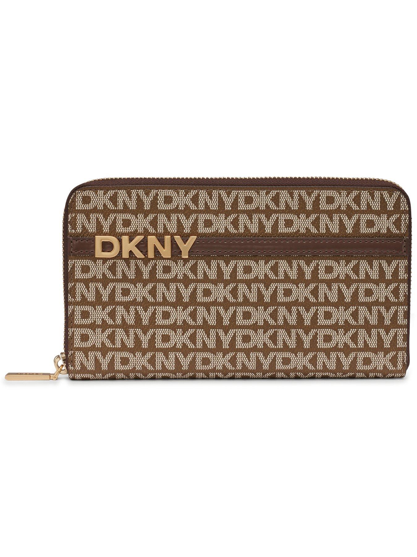 dkny-avril-zip-around-wallet-brownstillFront