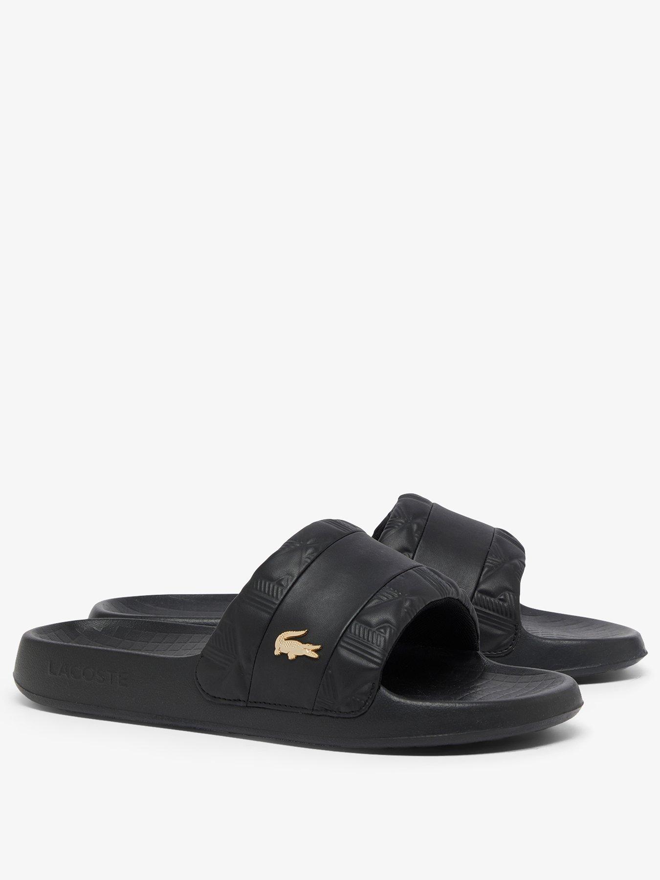 Image 2 of 6 of Lacoste Serve Hybrid Sliders - Black