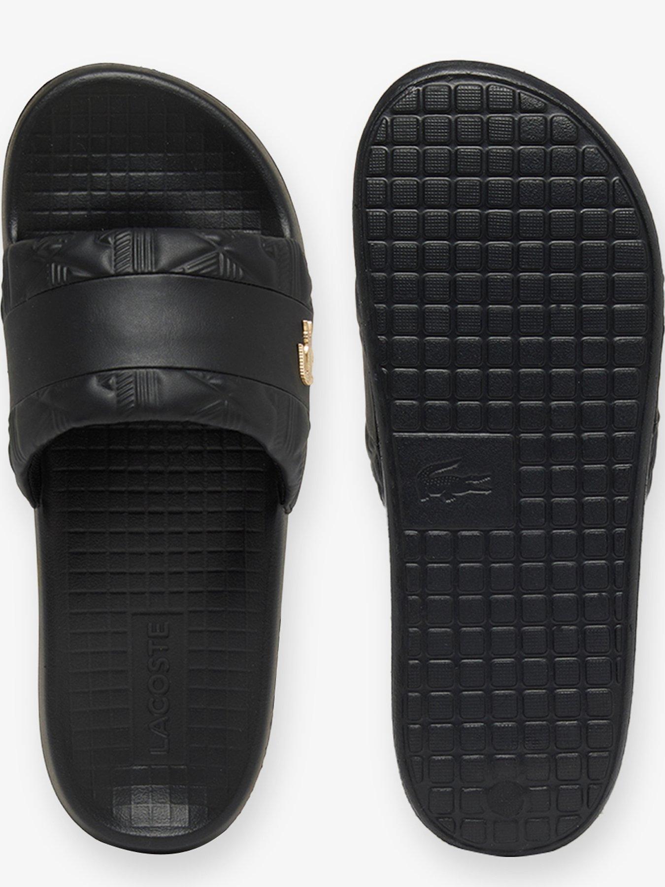 Image 4 of 6 of Lacoste Serve Hybrid Sliders - Black