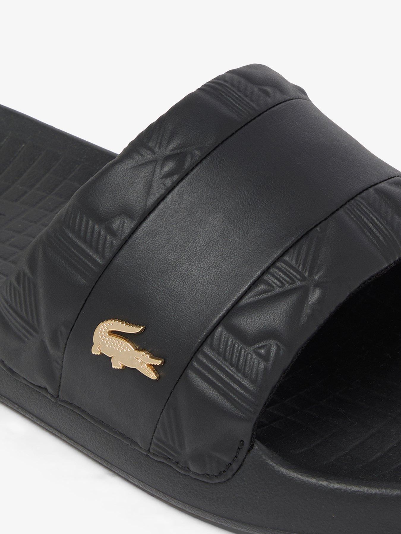 Image 6 of 6 of Lacoste Serve Hybrid Sliders - Black