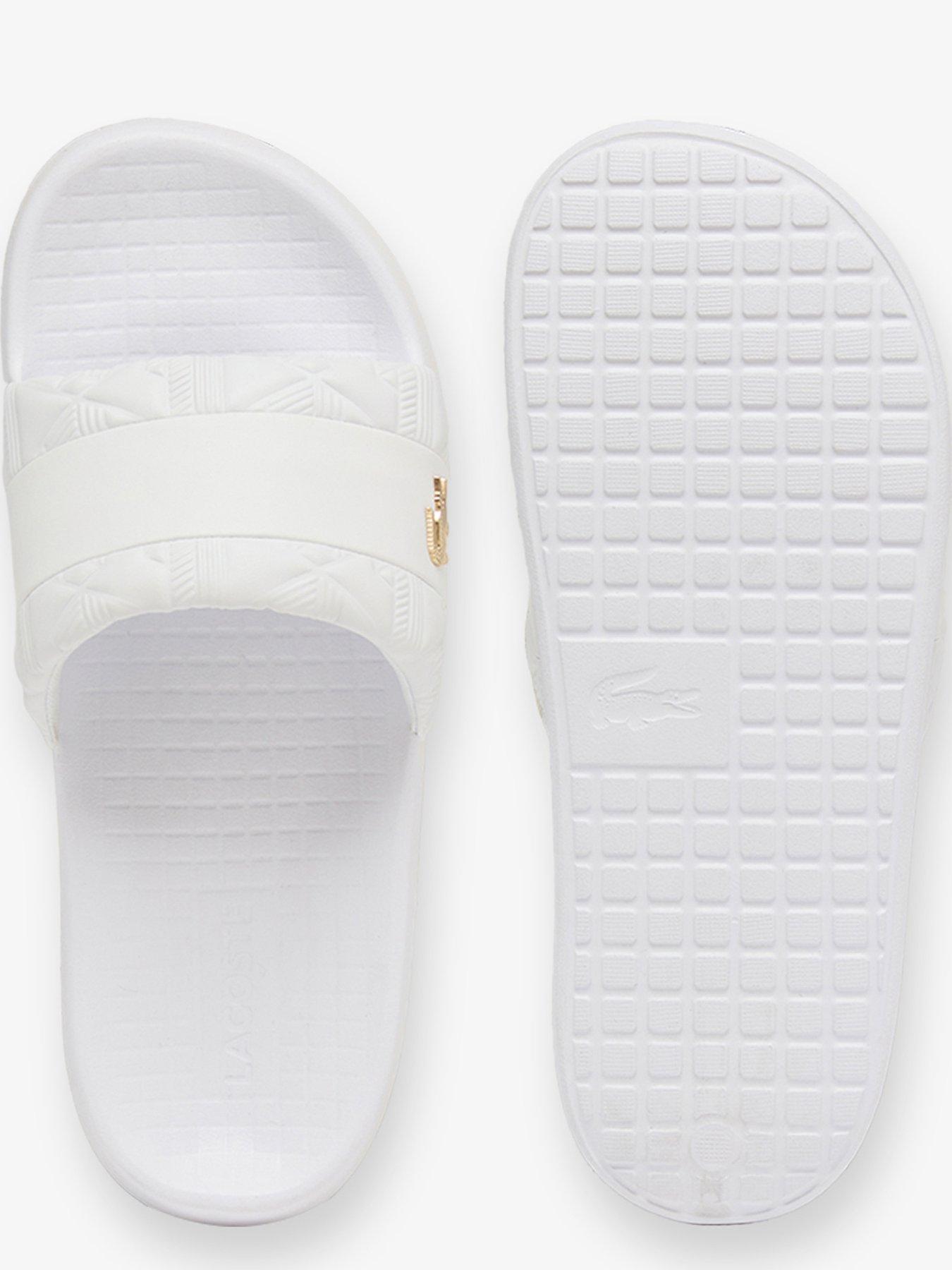 Image 4 of 6 of Lacoste Serve Hybrid Sliders - White